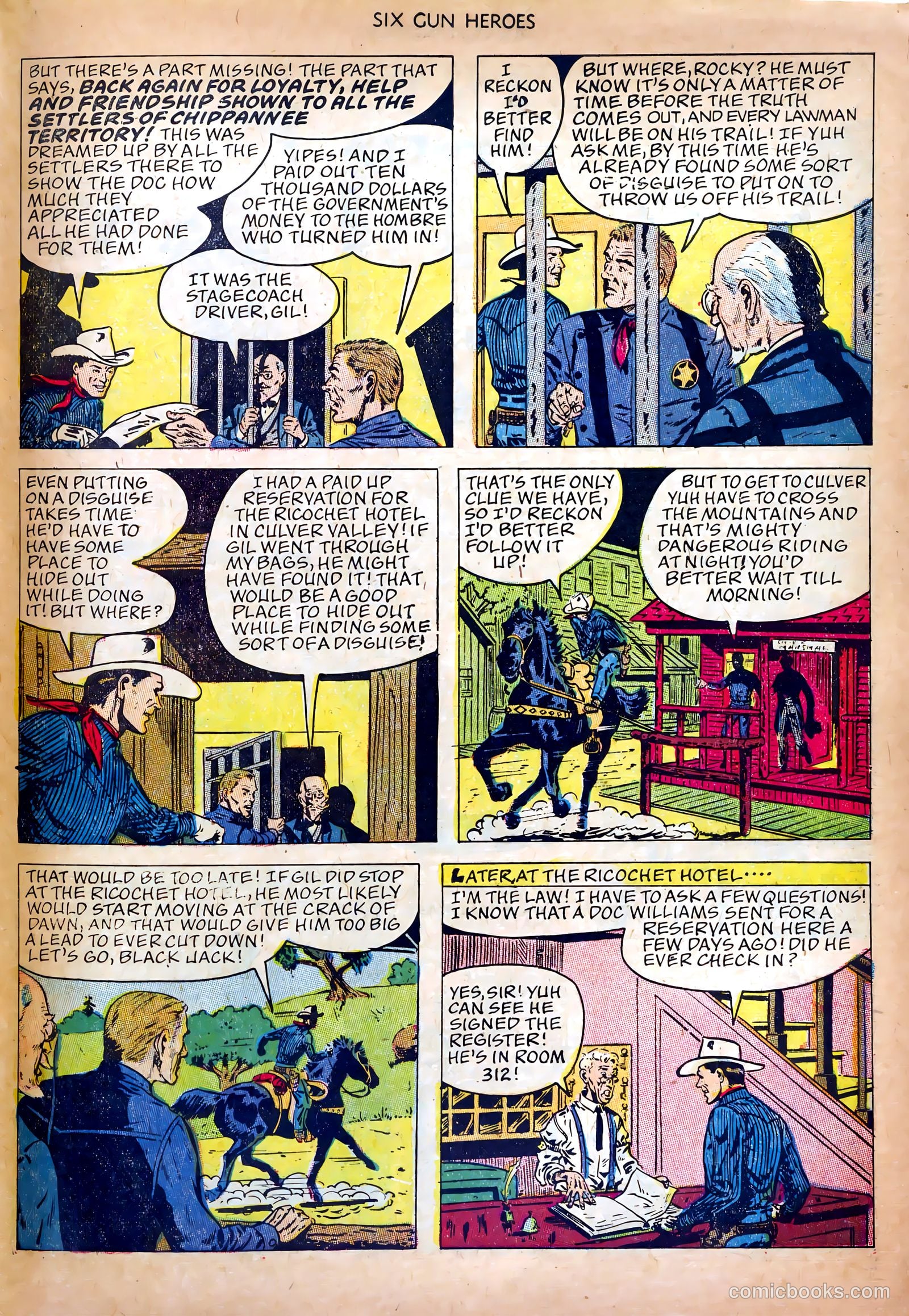 Six-Gun Heroes #19 (1953) — page 31 of 36