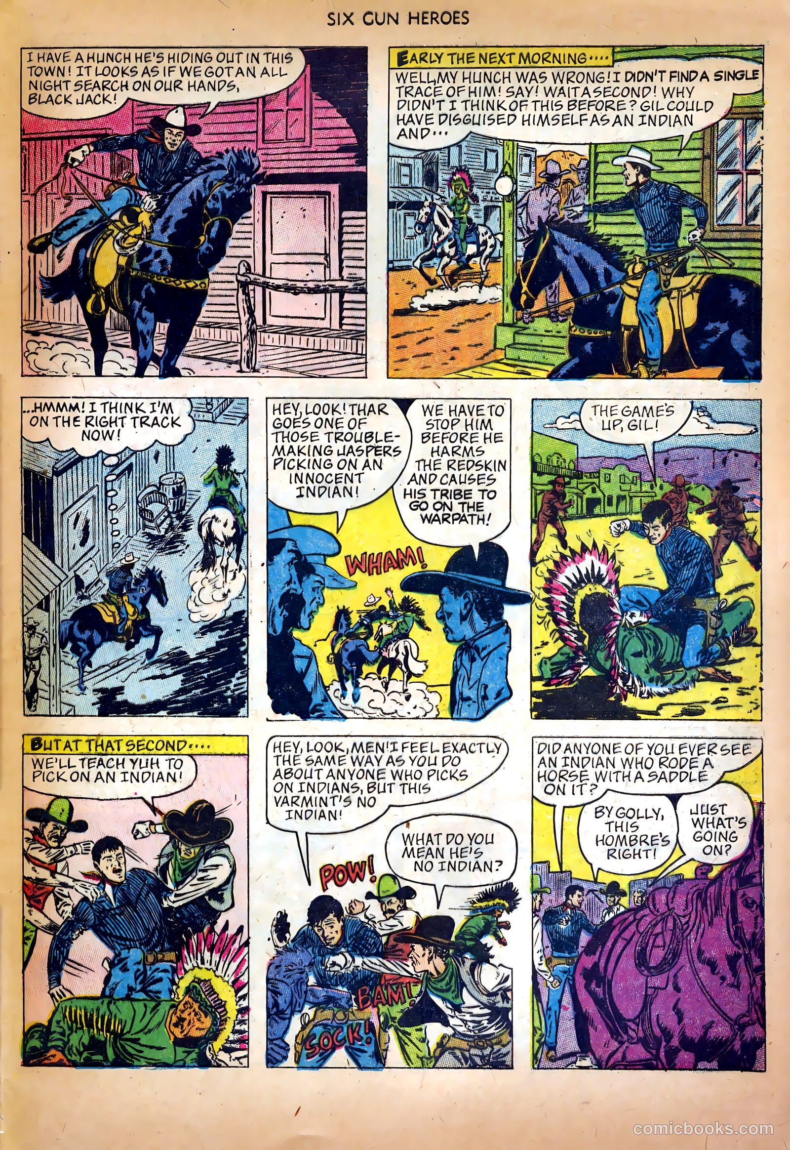 Six-Gun Heroes #19 (1953) — page 33 of 36