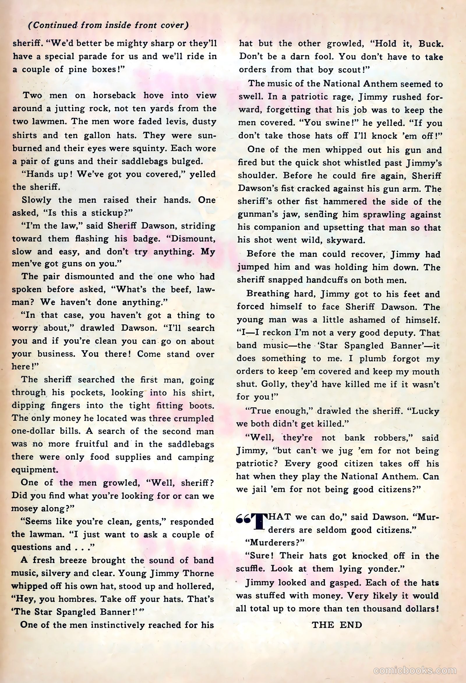 Six-Gun Heroes #19 (1953) — page 35 of 36