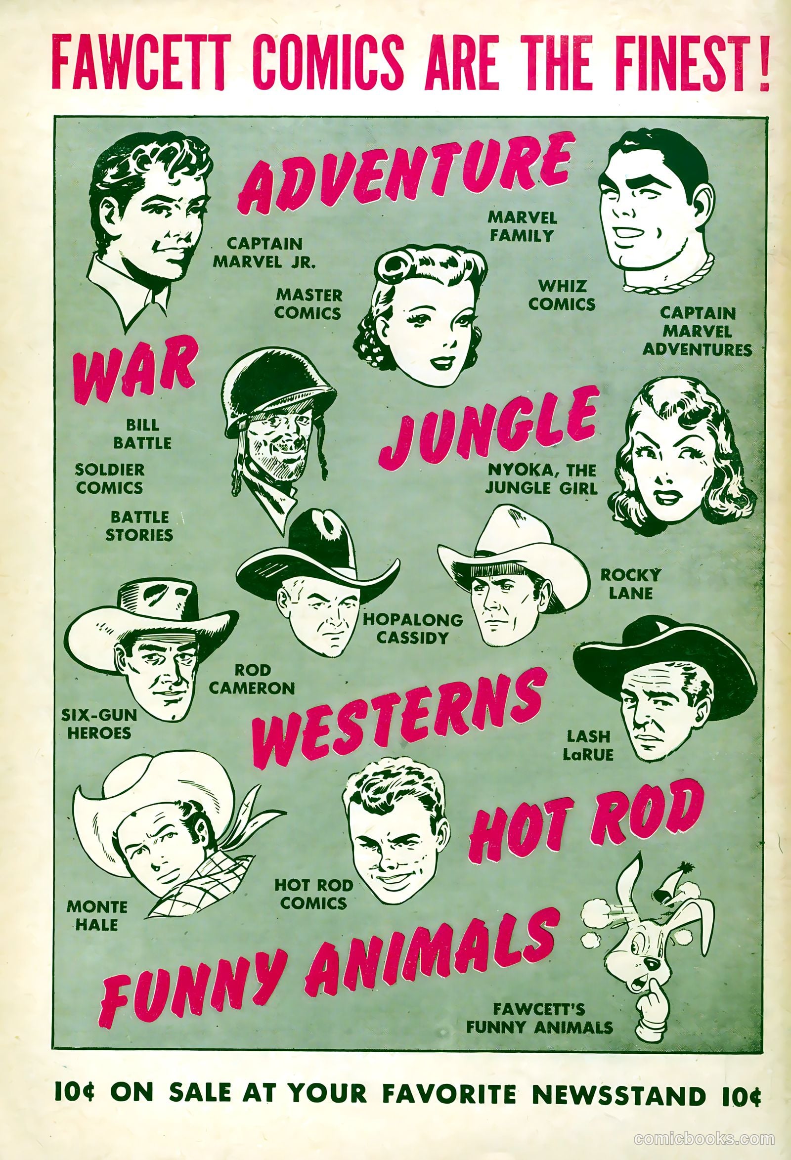 Six-Gun Heroes #19 (1953) — page 36 of 36