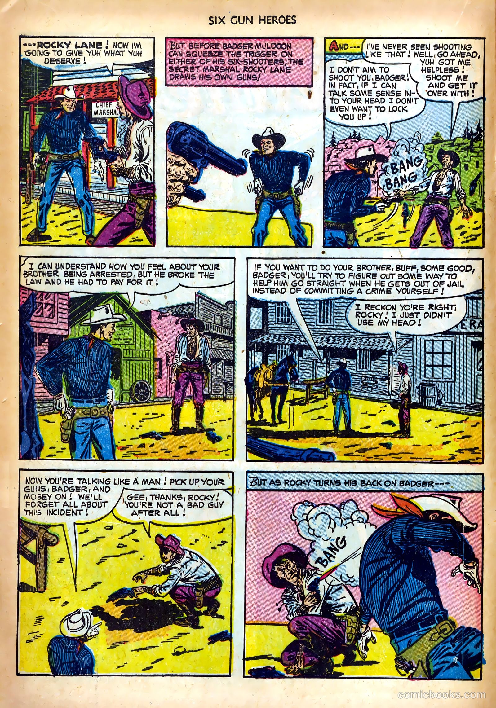 Six-Gun Heroes #20 (1953) — page 16 of 36