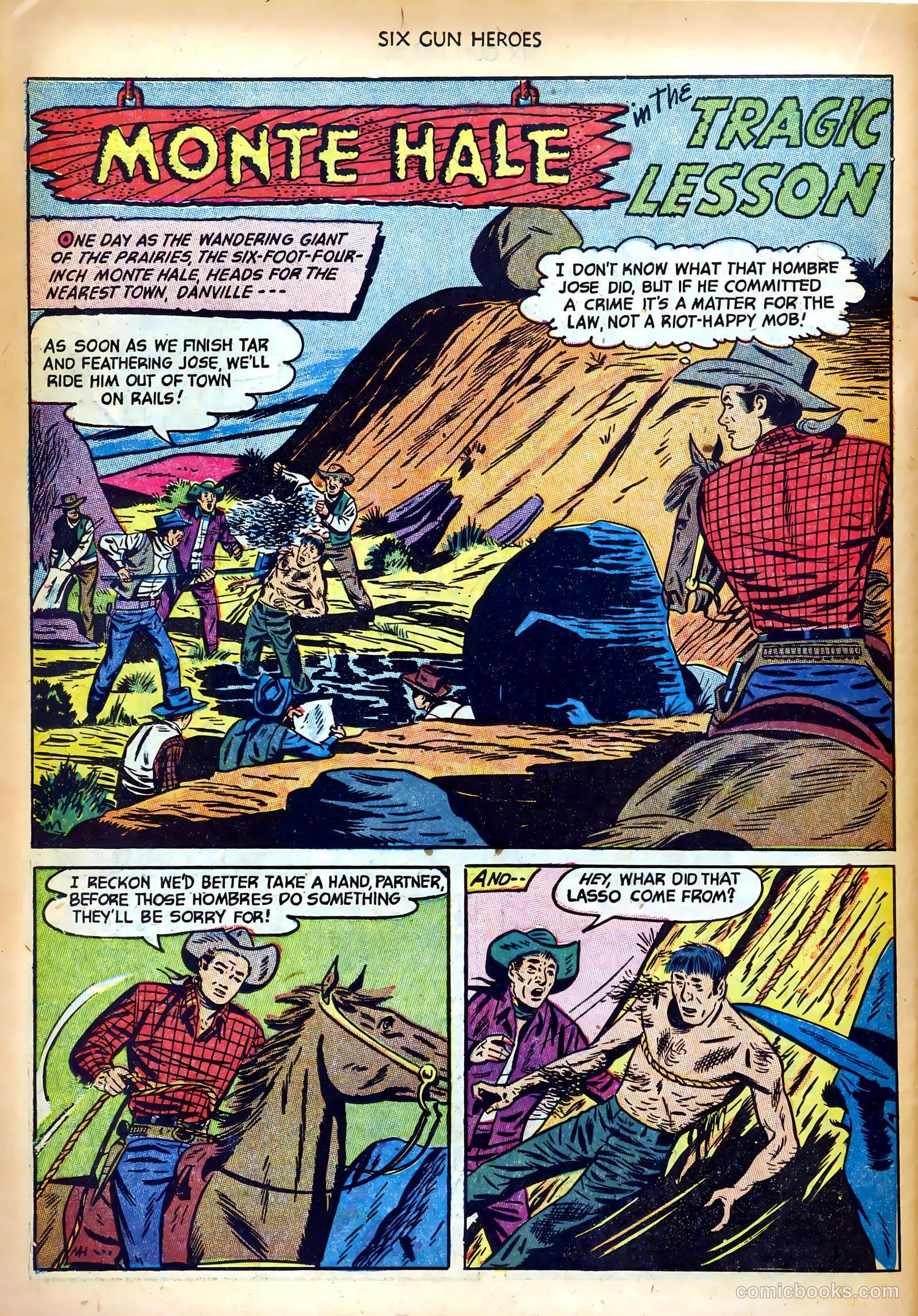 Six-Gun Heroes #20 (1953) — page 22 of 36