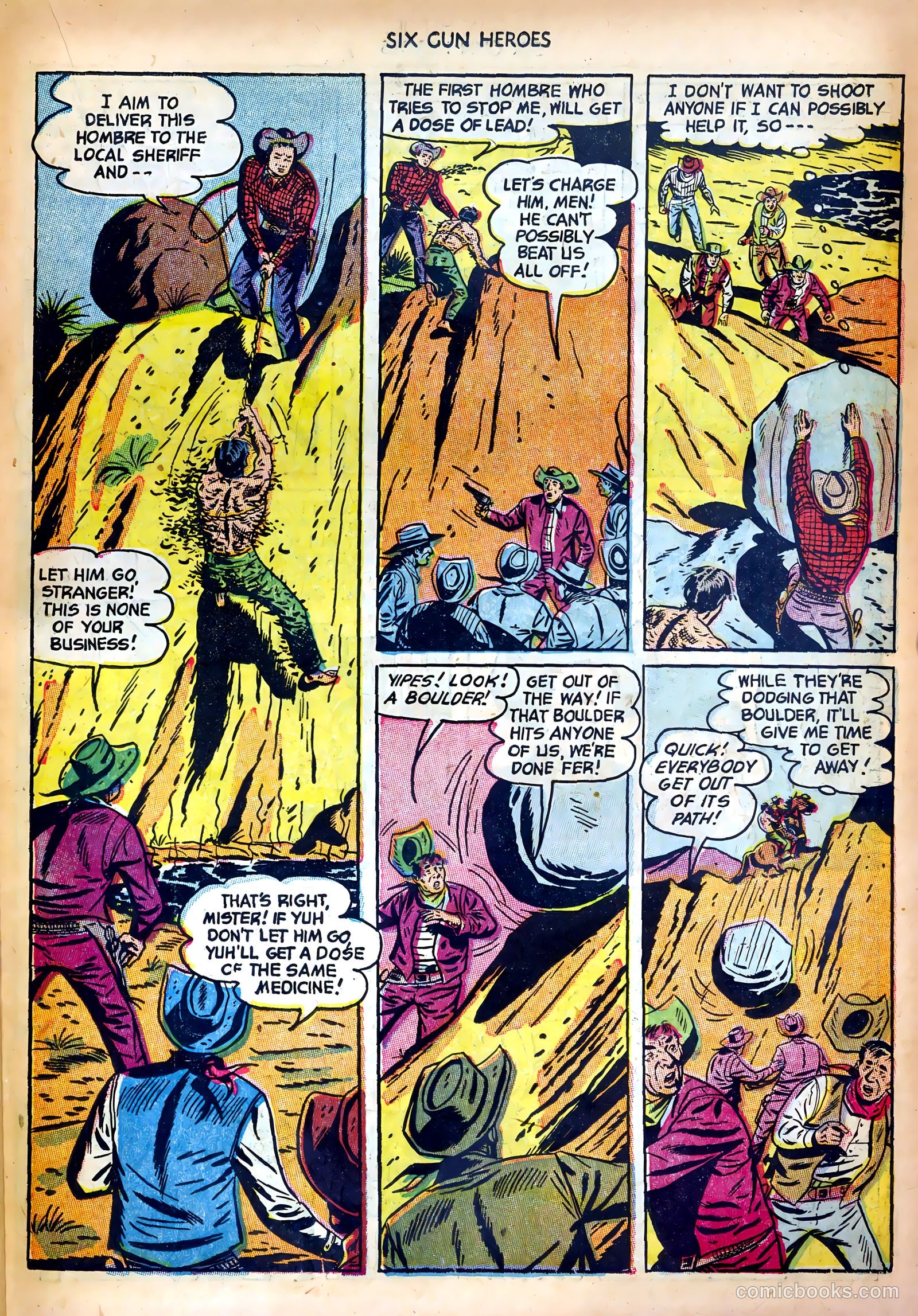 Six-Gun Heroes #20 (1953) — page 23 of 36