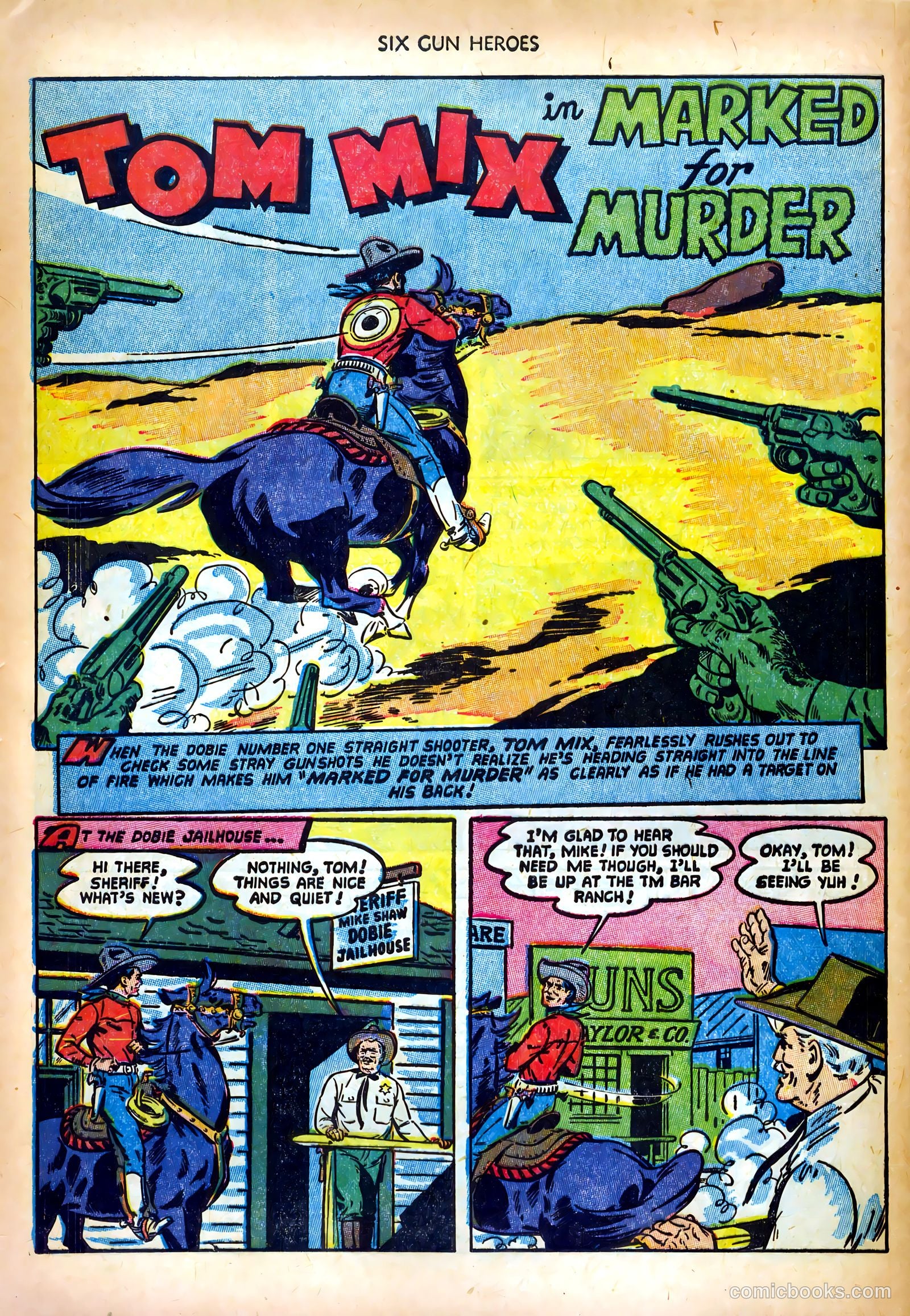 Six-Gun Heroes #20 (1953) — page 28 of 36