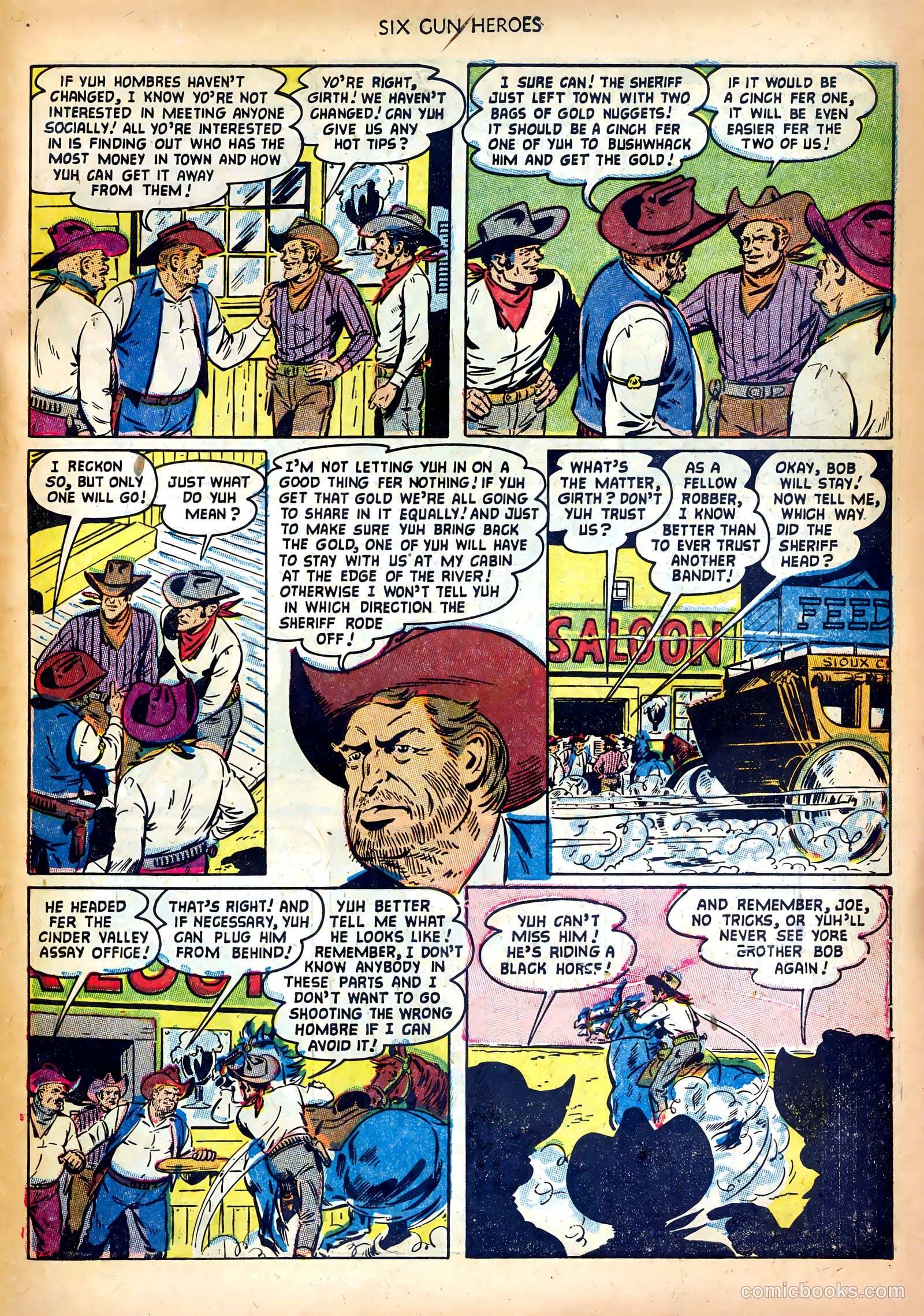 Six-Gun Heroes #20 (1953) — page 31 of 36