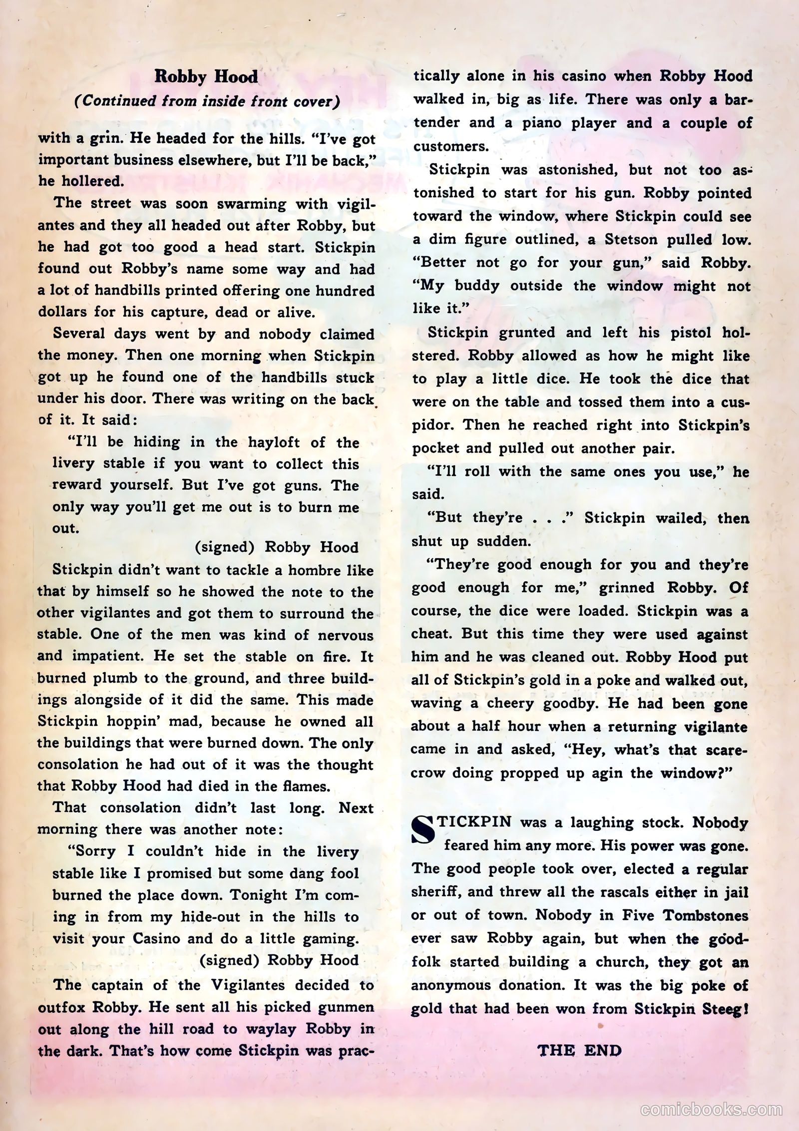 Six-Gun Heroes #20 (1953) — page 35 of 36