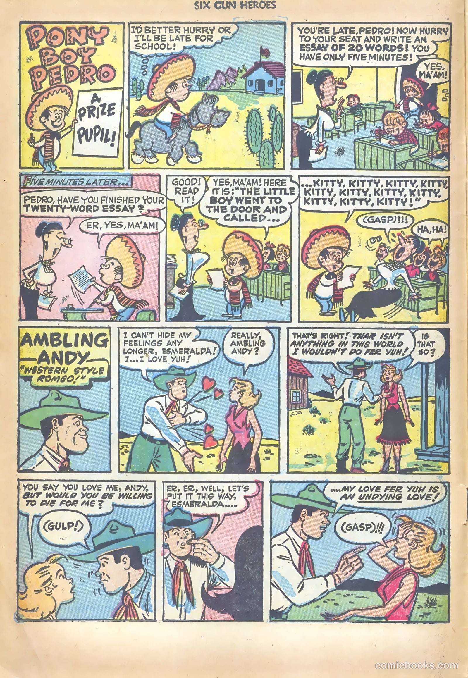 Six-Gun Heroes #21 (1953) — page 8 of 36
