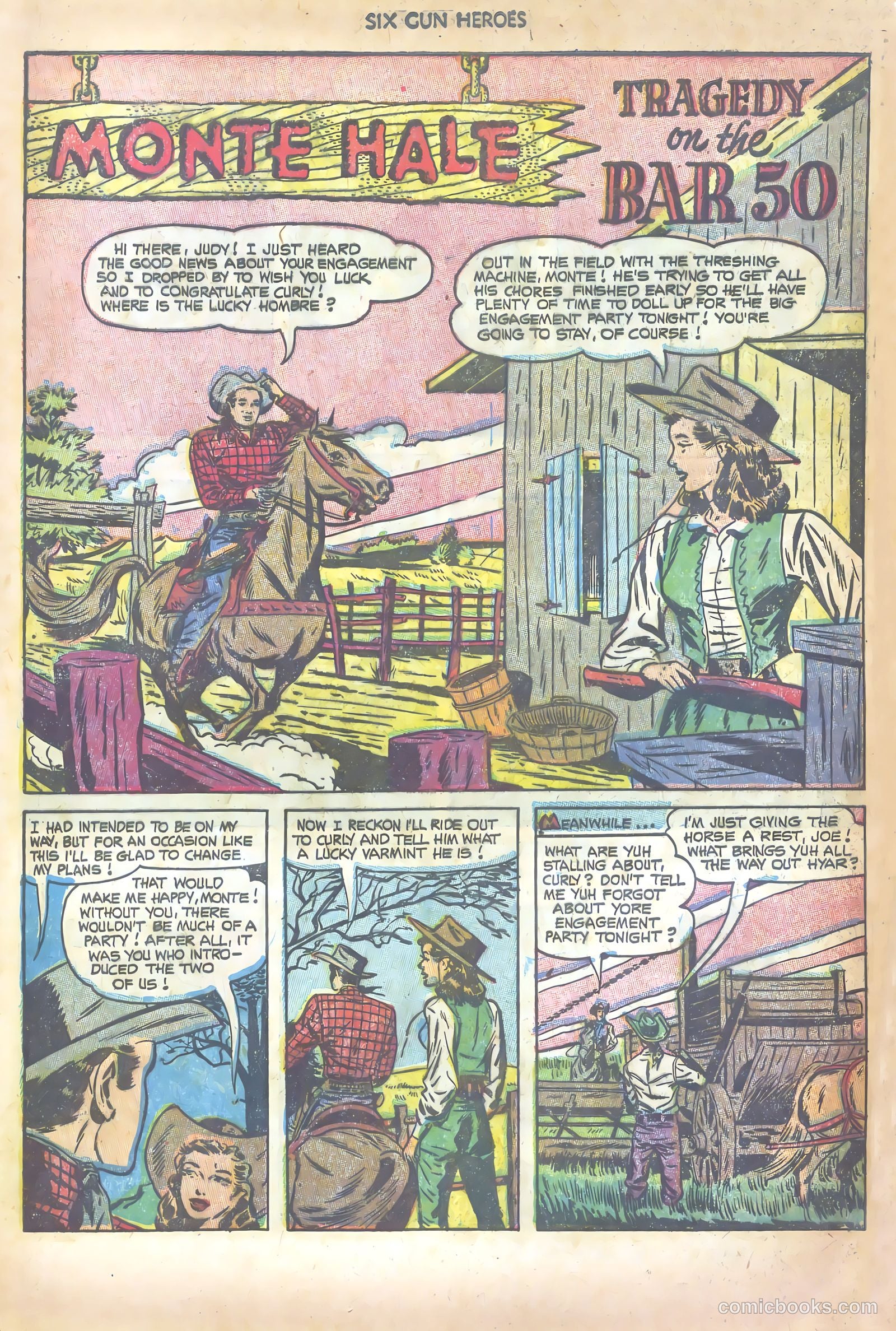Six-Gun Heroes #21 (1953) — page 17 of 36