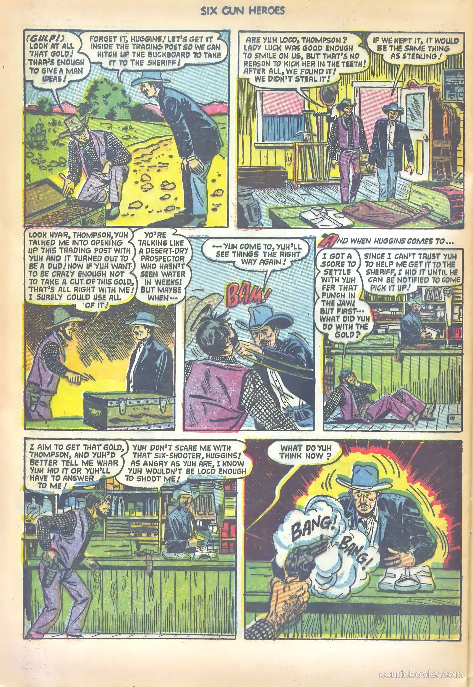 Six-Gun Heroes #21 (1953) — page 30 of 36