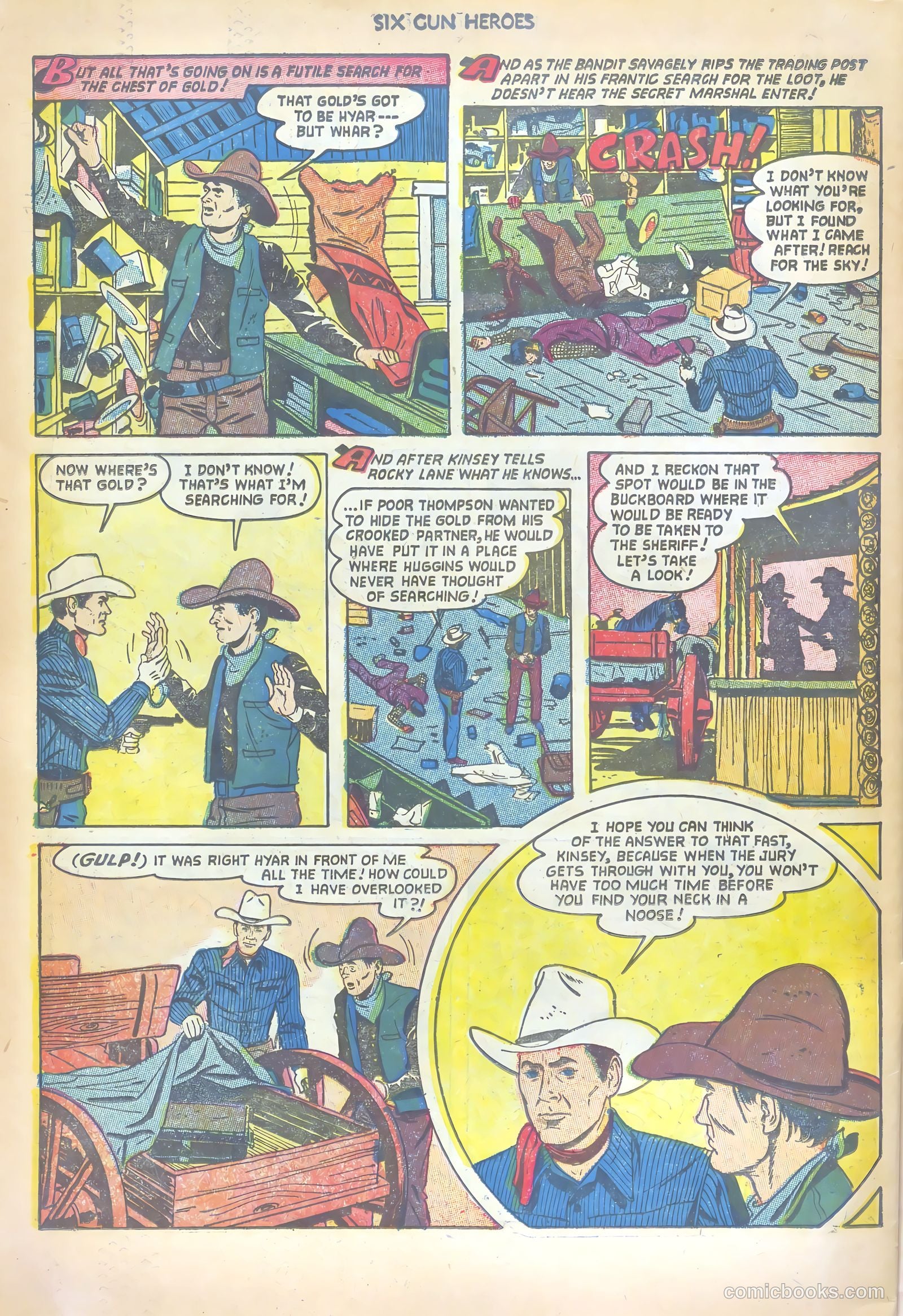 Six-Gun Heroes #21 (1953) — page 34 of 36