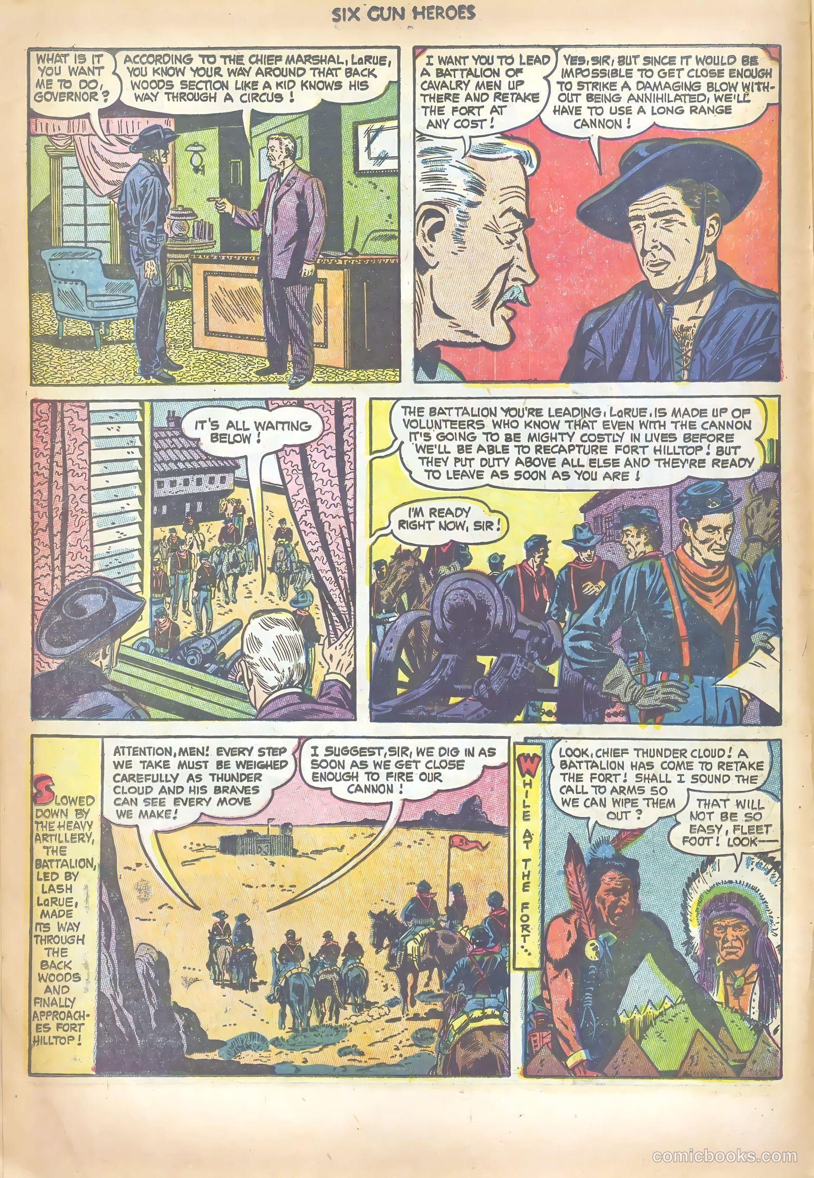 Six-Gun Heroes #21 (1953) — page 10 of 36