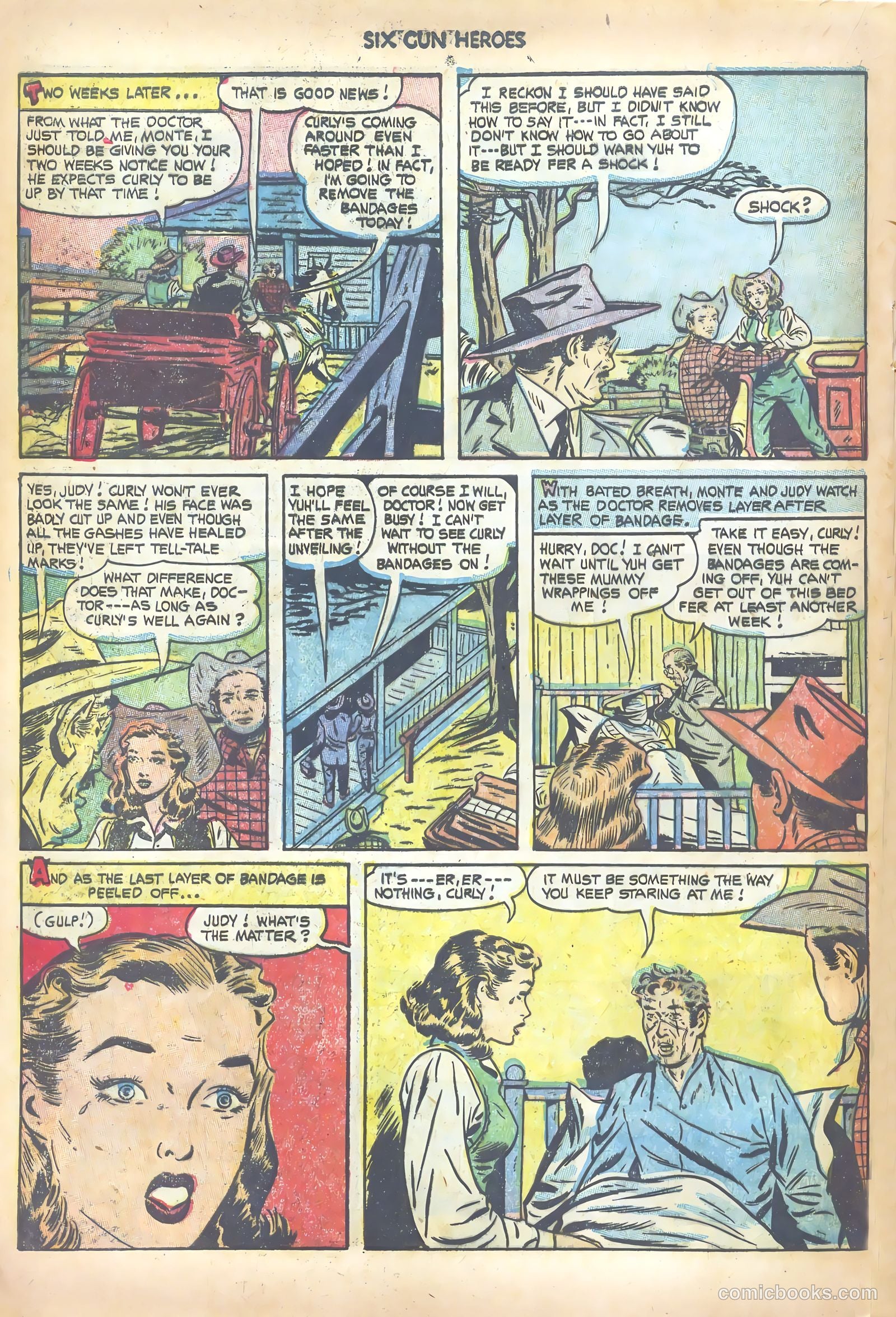 Six-Gun Heroes #21 (1953) — page 20 of 36