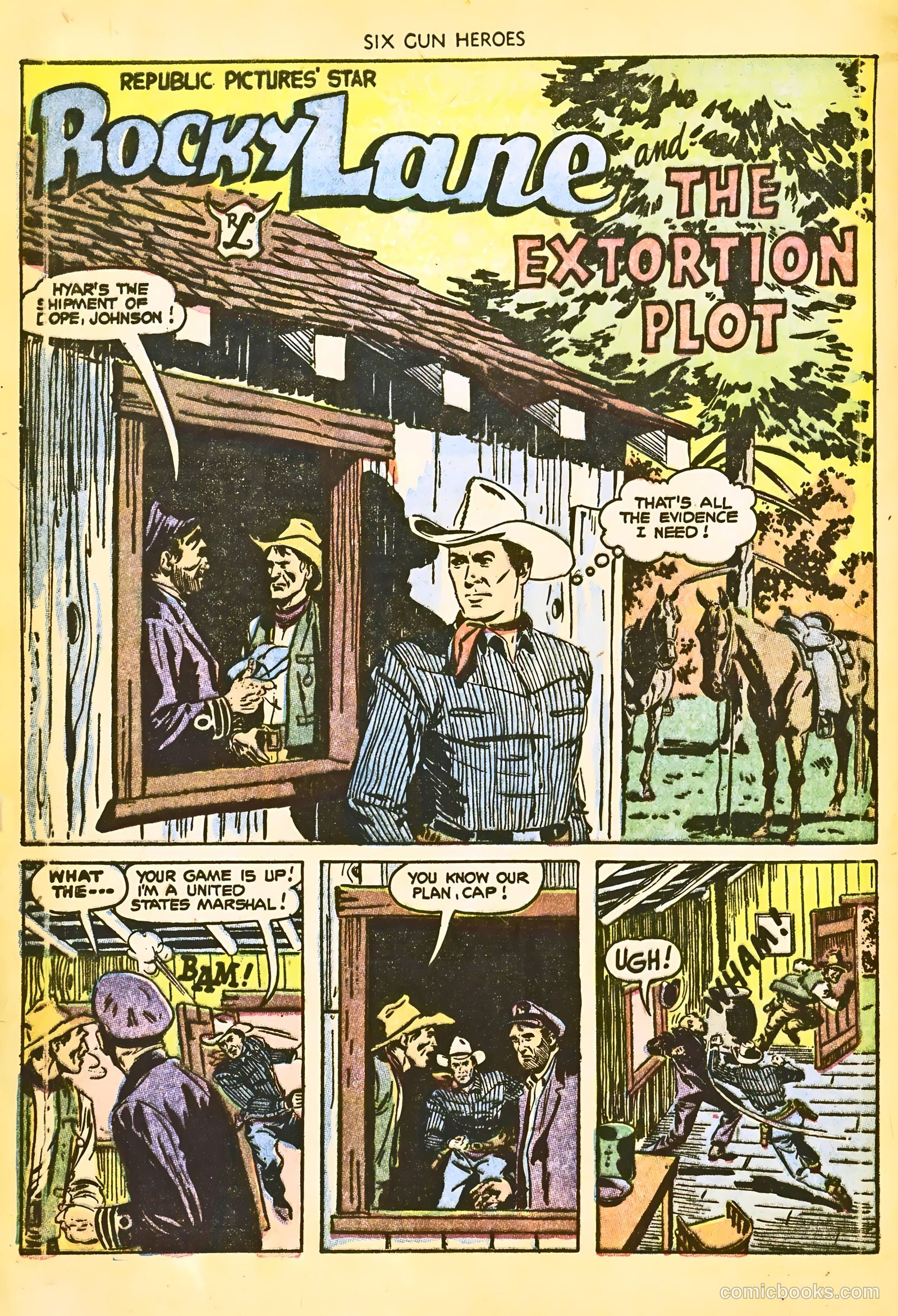 Six-Gun Heroes #22 (1953) — page 8 of 36