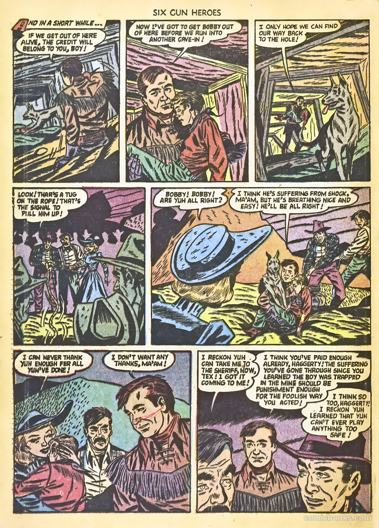 Six-Gun Heroes #22 (1953) — page 20 of 36