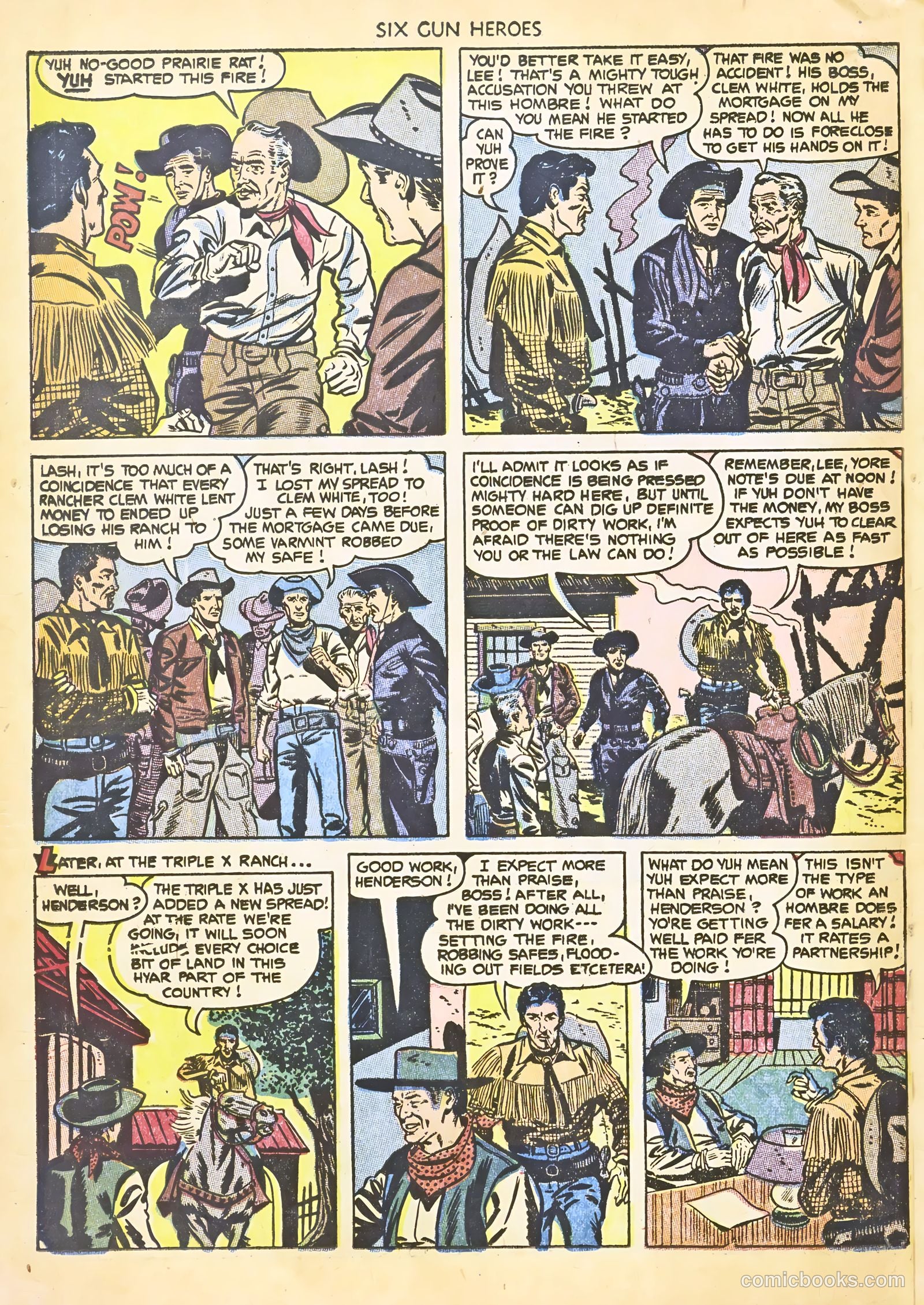Six-Gun Heroes #22 (1953) — page 22 of 36