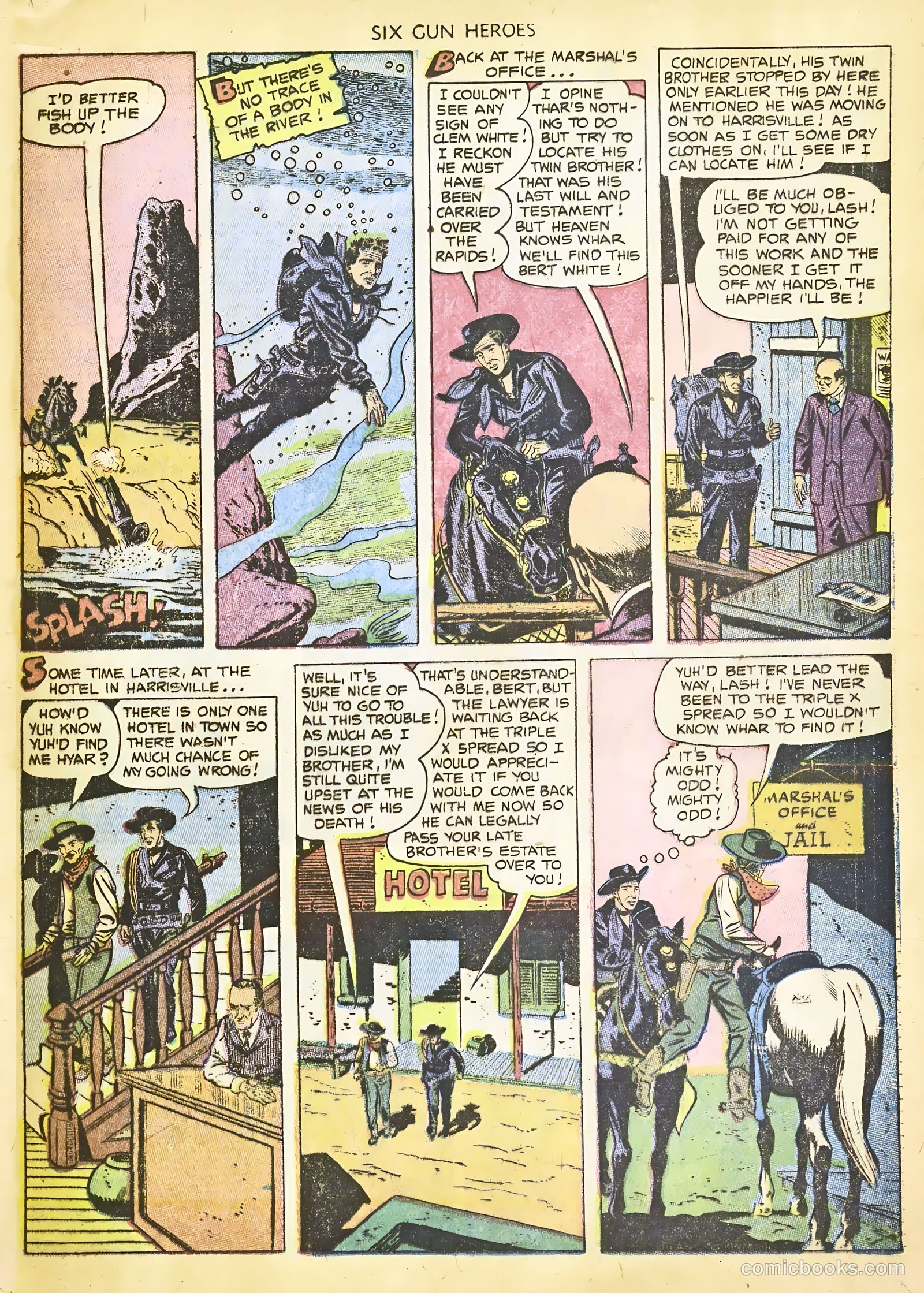Six-Gun Heroes #22 (1953) — page 25 of 36