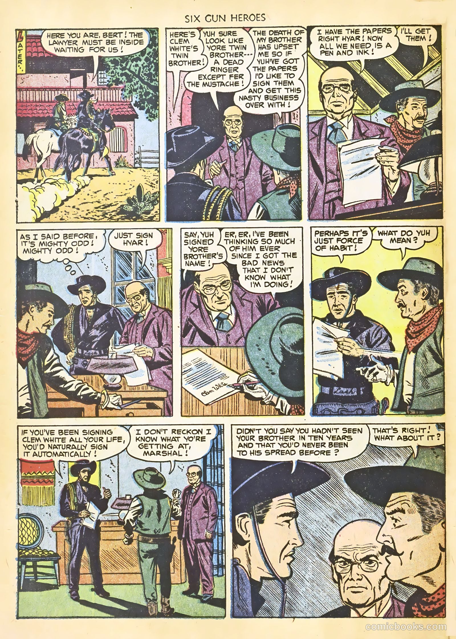 Six-Gun Heroes #22 (1953) — page 26 of 36