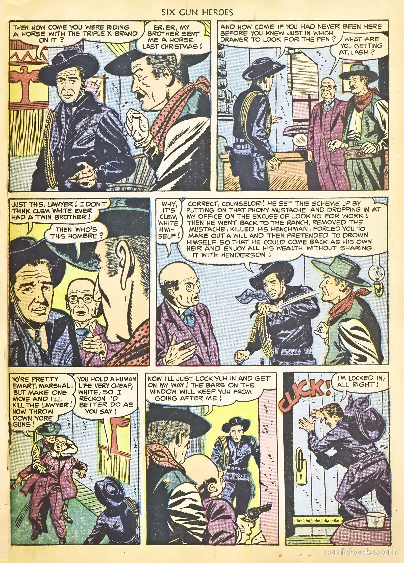 Six-Gun Heroes #22 (1953) — page 27 of 36