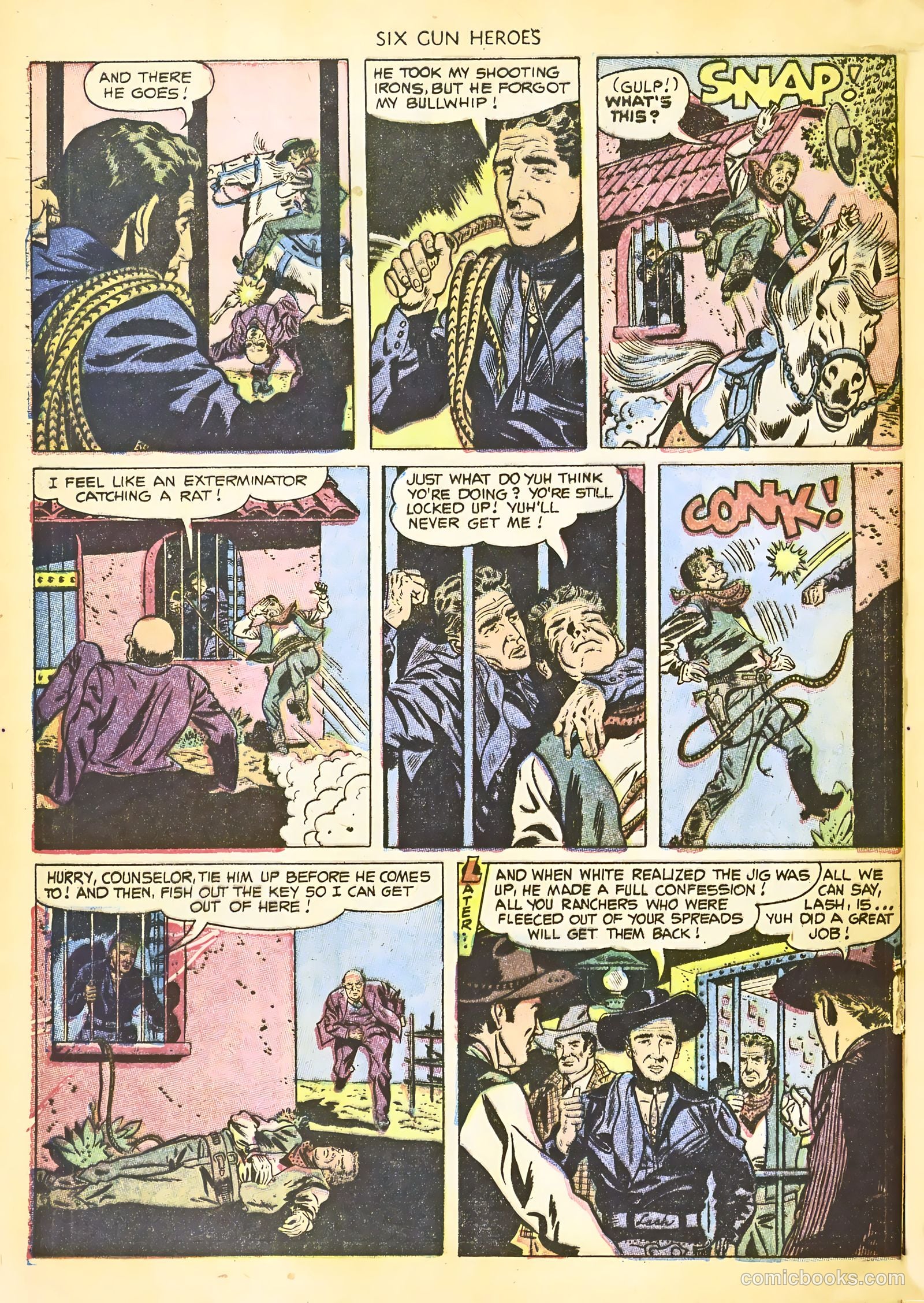 Six-Gun Heroes #22 (1953) — page 28 of 36