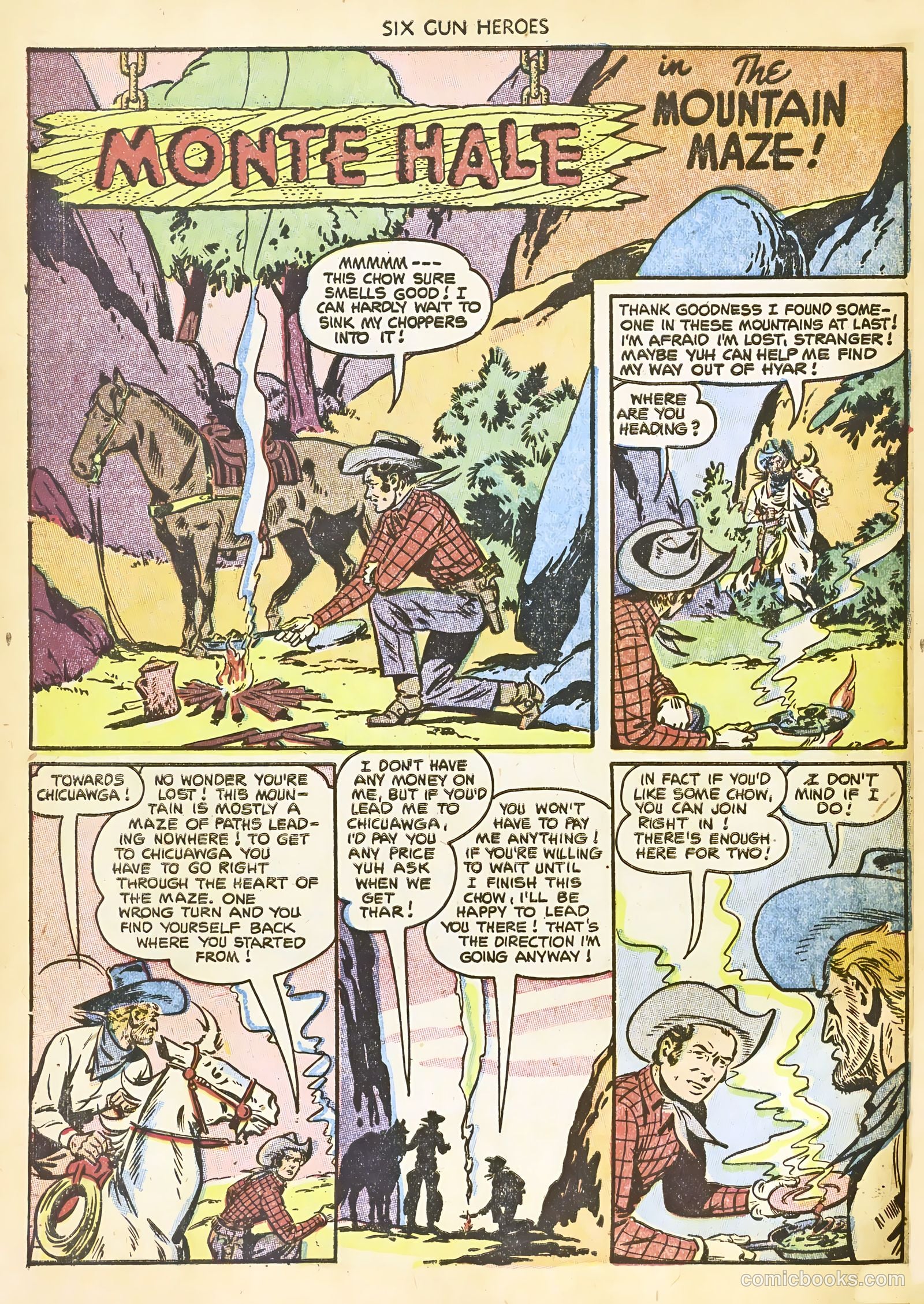 Six-Gun Heroes #22 (1953) — page 30 of 36