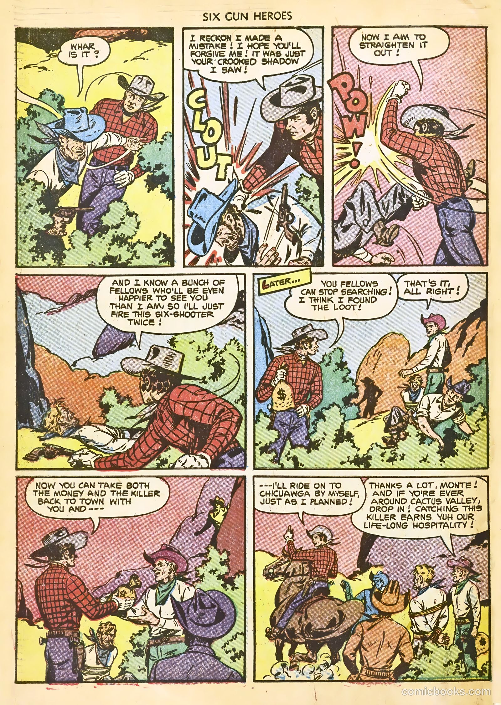 Six-Gun Heroes #22 (1953) — page 34 of 36