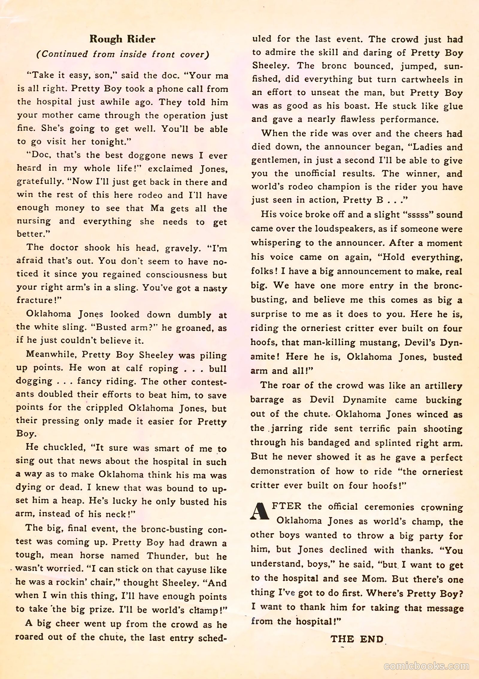 Six-Gun Heroes #22 (1953) — page 35 of 36