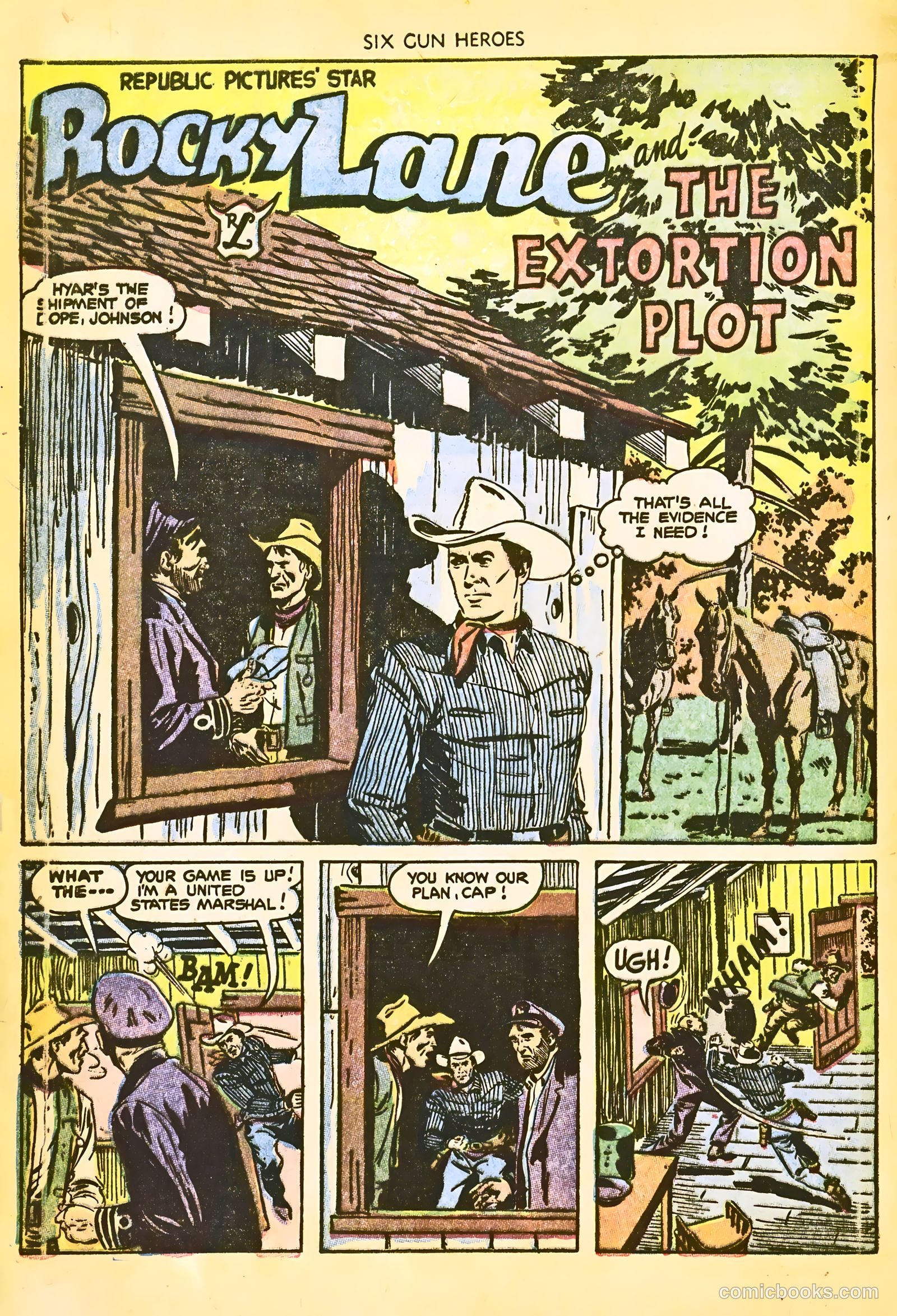Six-Gun Heroes #22 (1953) — page 8 of 36