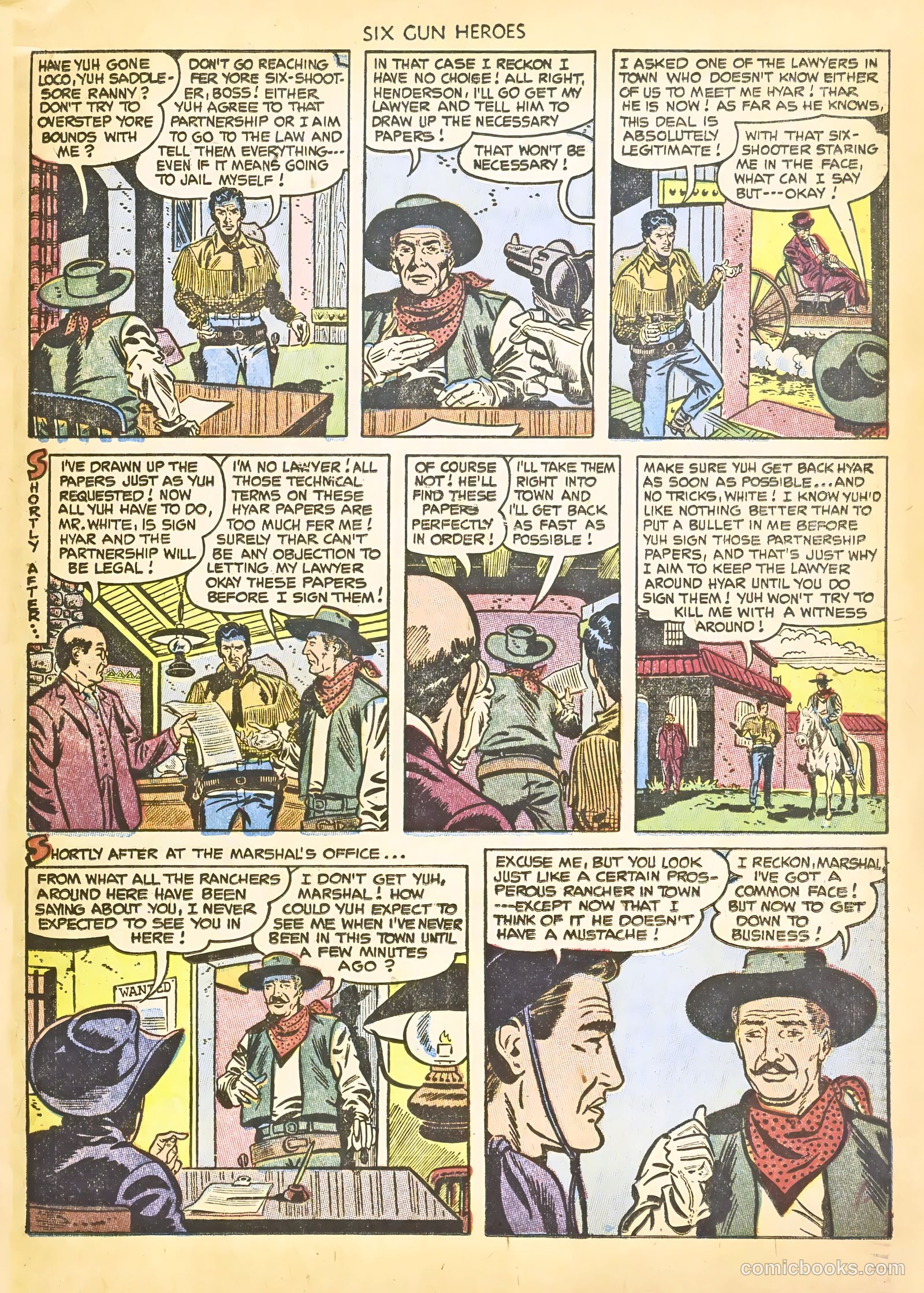 Six-Gun Heroes #22 (1953) — page 23 of 36