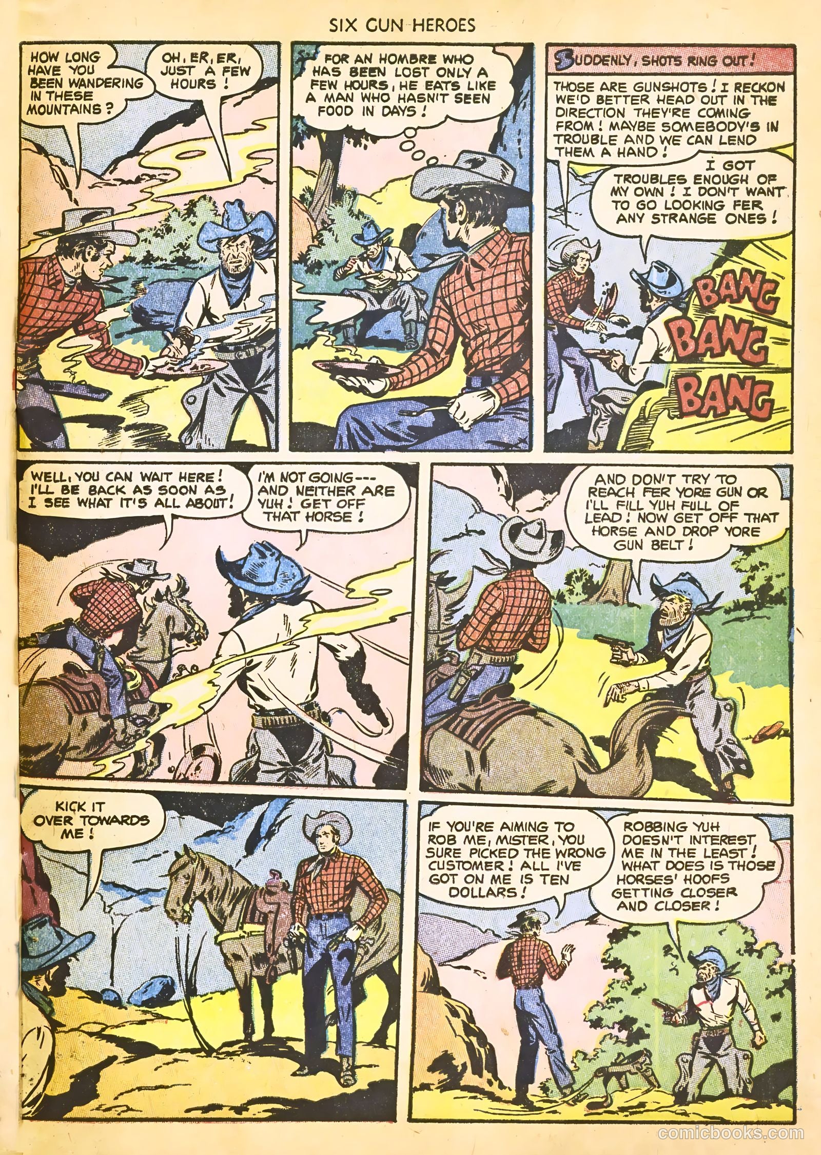 Six-Gun Heroes #22 (1953) — page 31 of 36