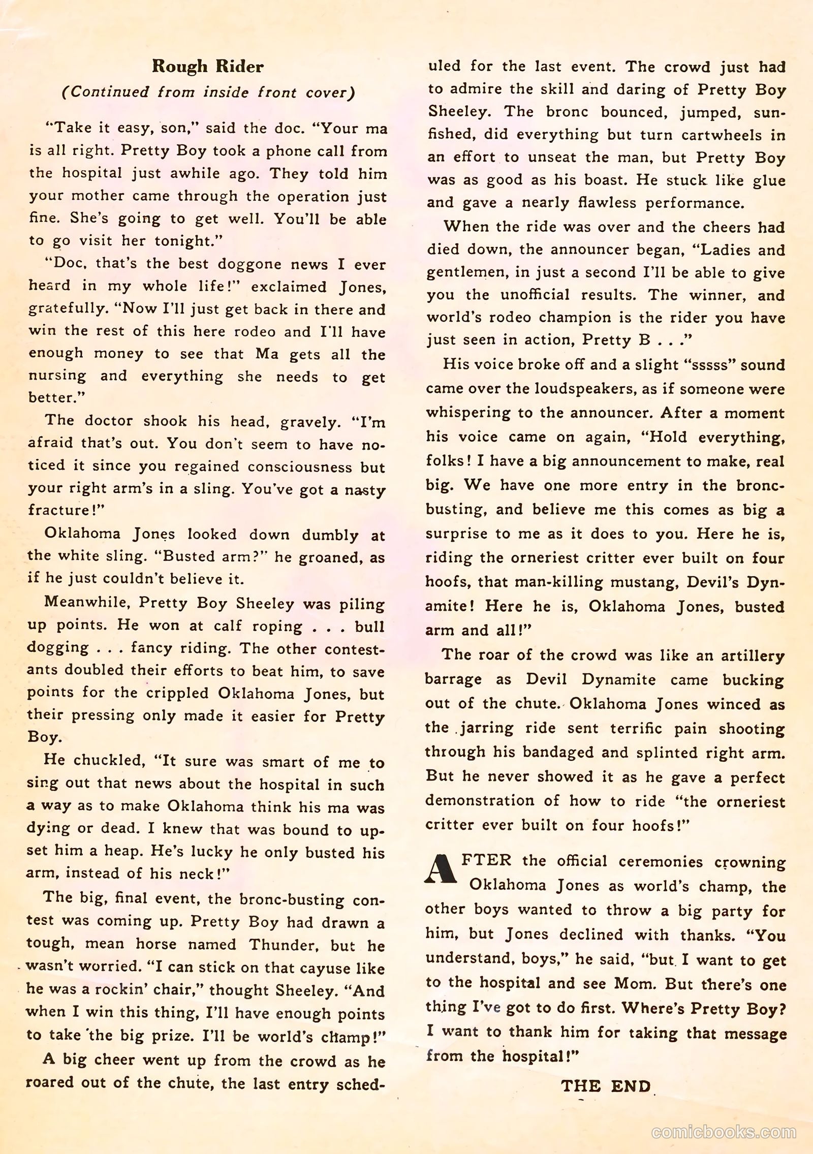 Six-Gun Heroes #22 (1953) — page 35 of 36