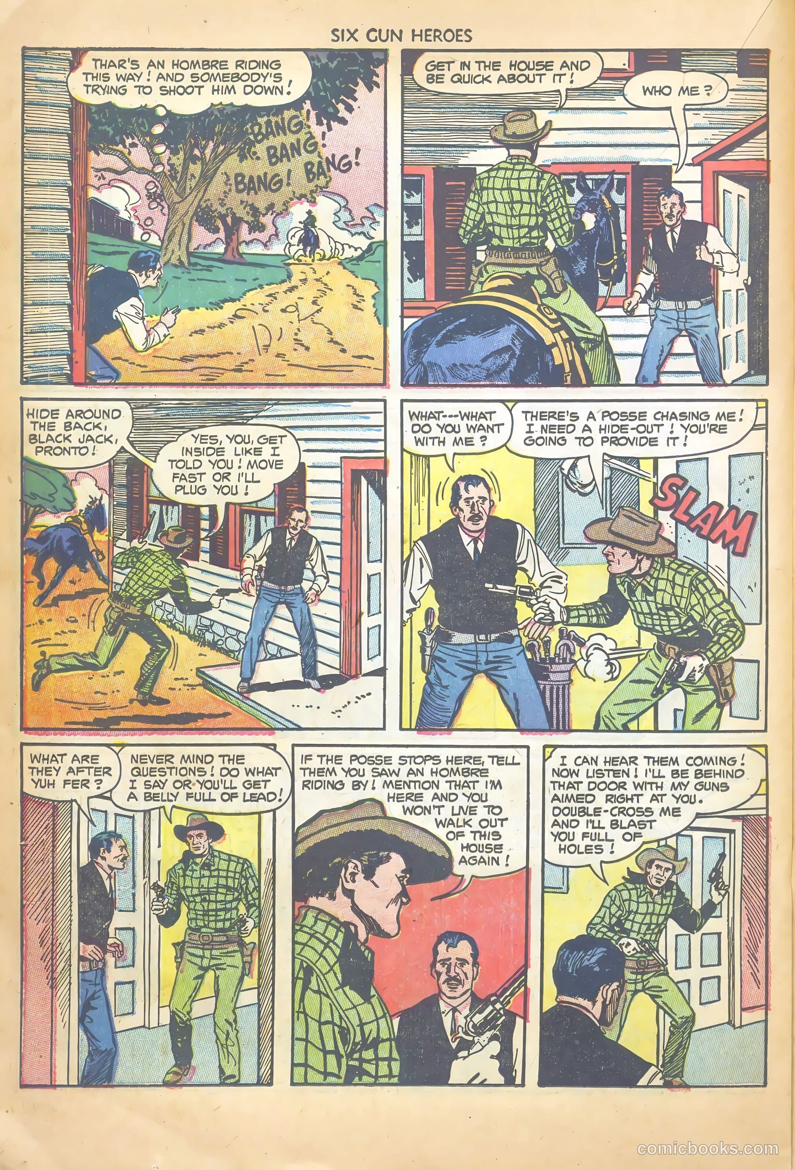 Six-Gun Heroes #23 (1953) — page 22 of 36