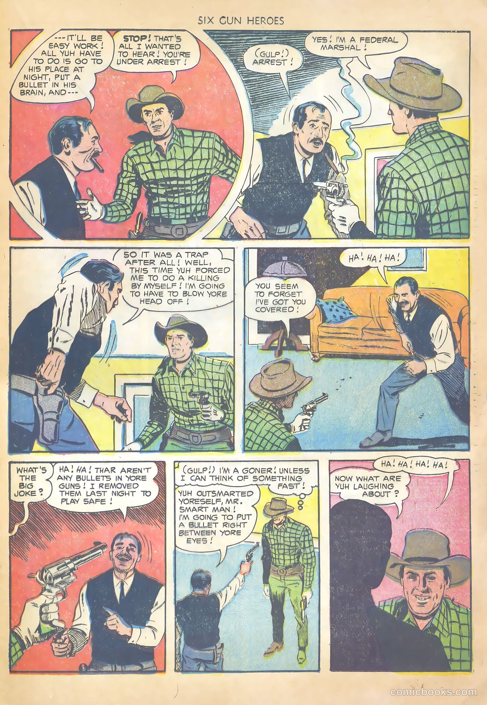 Six-Gun Heroes #23 (1953) — page 25 of 36