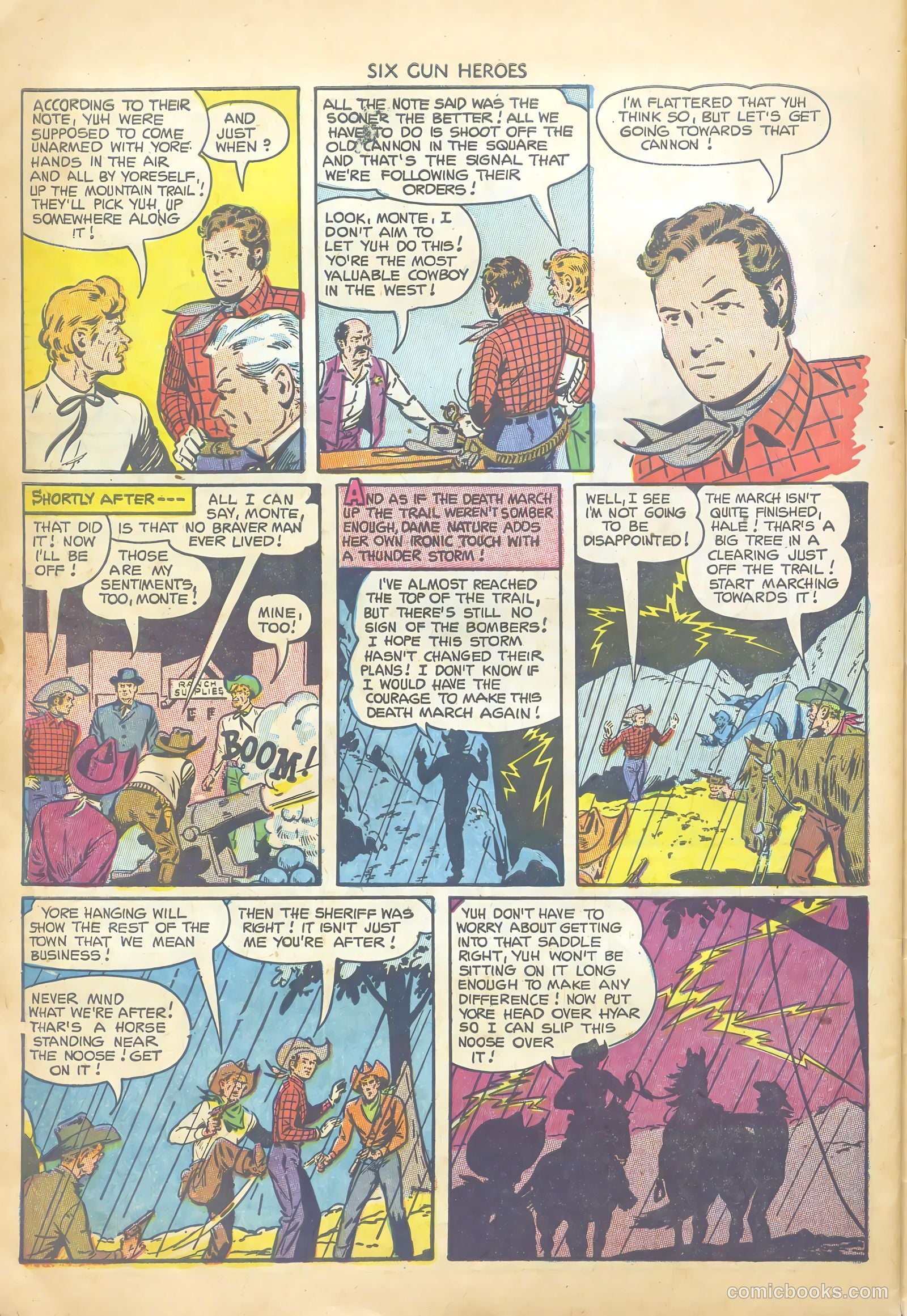 Six-Gun Heroes #23 (1953) — page 30 of 36