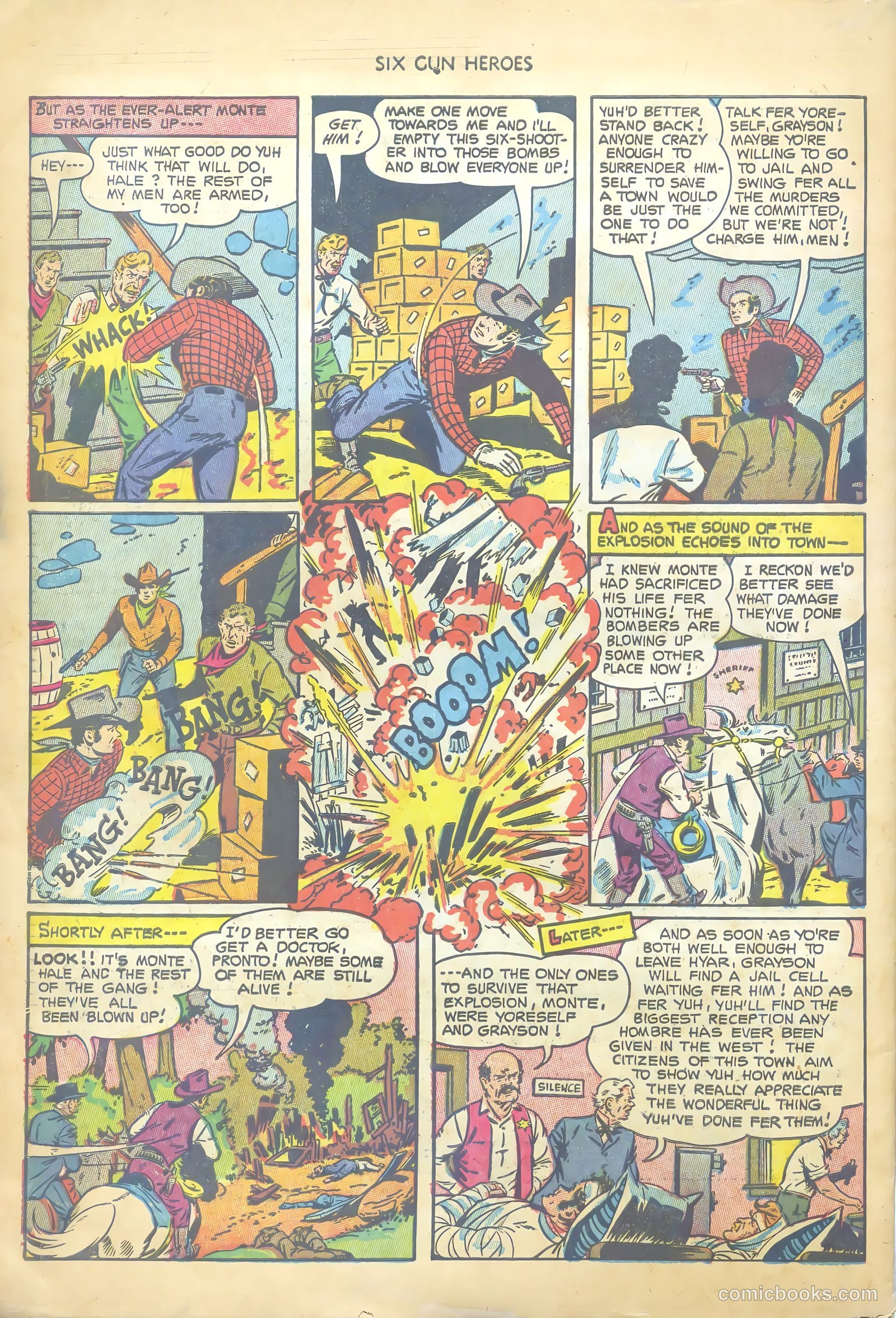 Six-Gun Heroes #23 (1953) — page 34 of 36