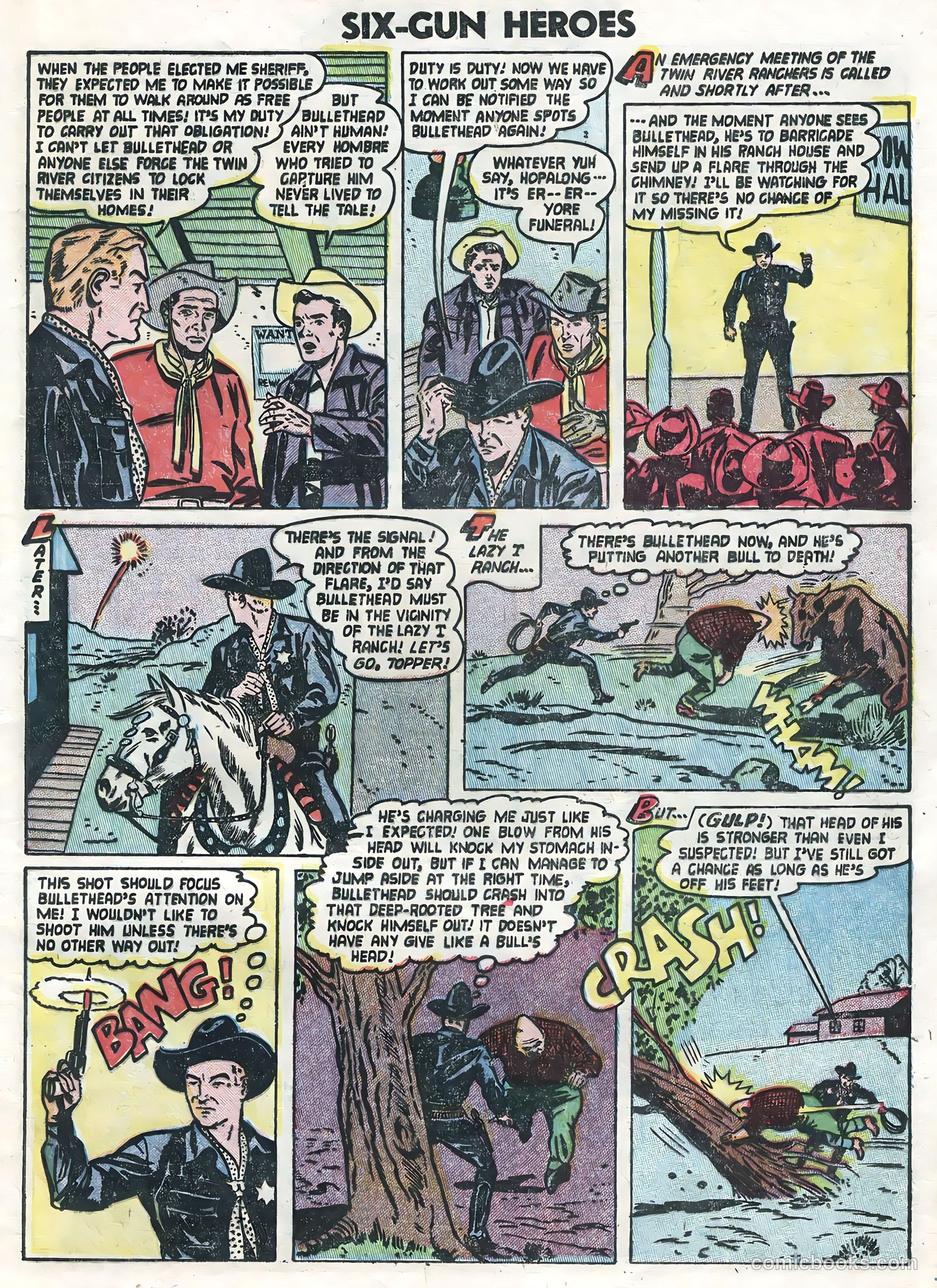 Six-Gun Heroes #24 (1954) — page 5 of 36