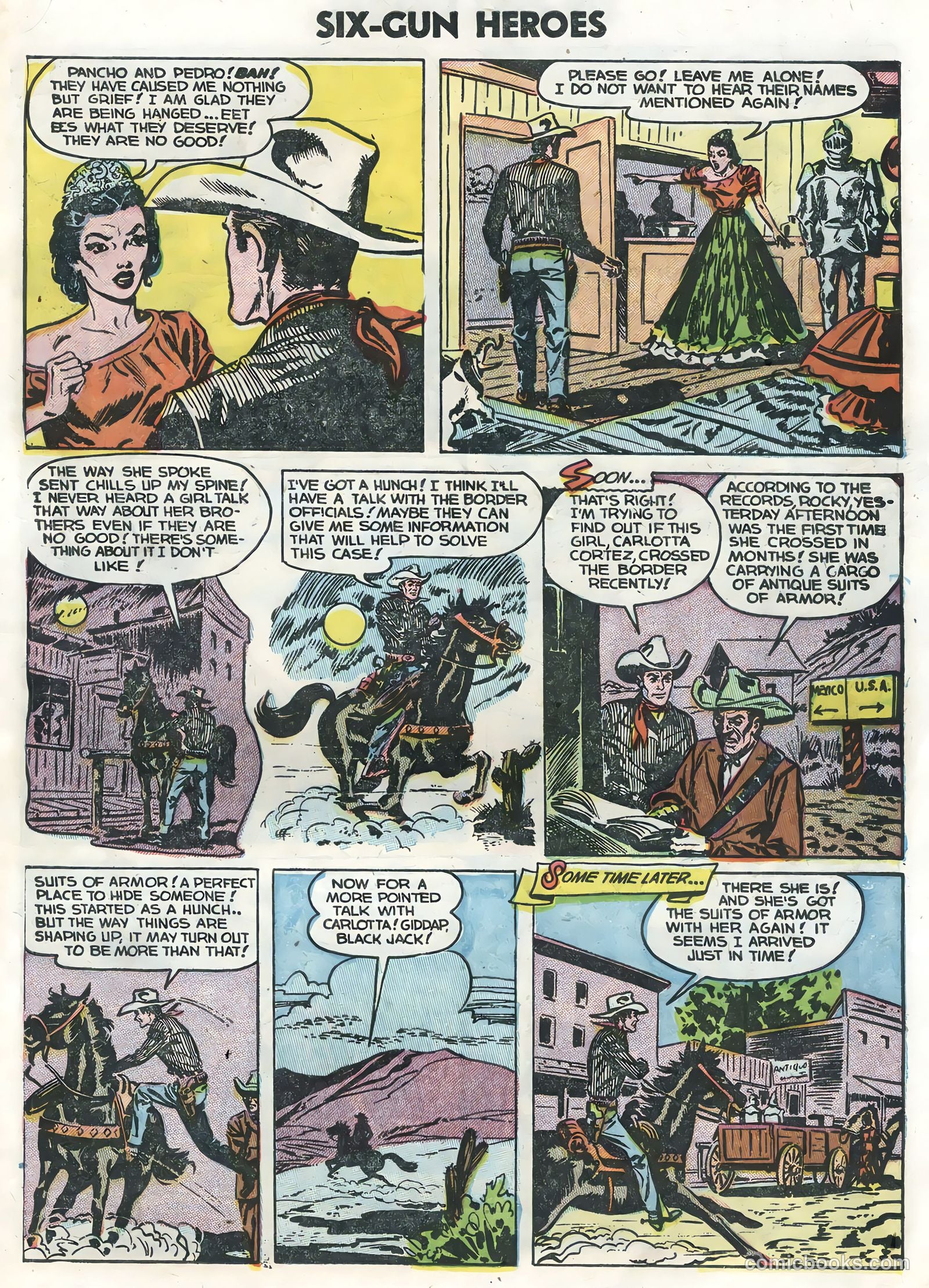 Six-Gun Heroes #24 (1954) — page 19 of 36