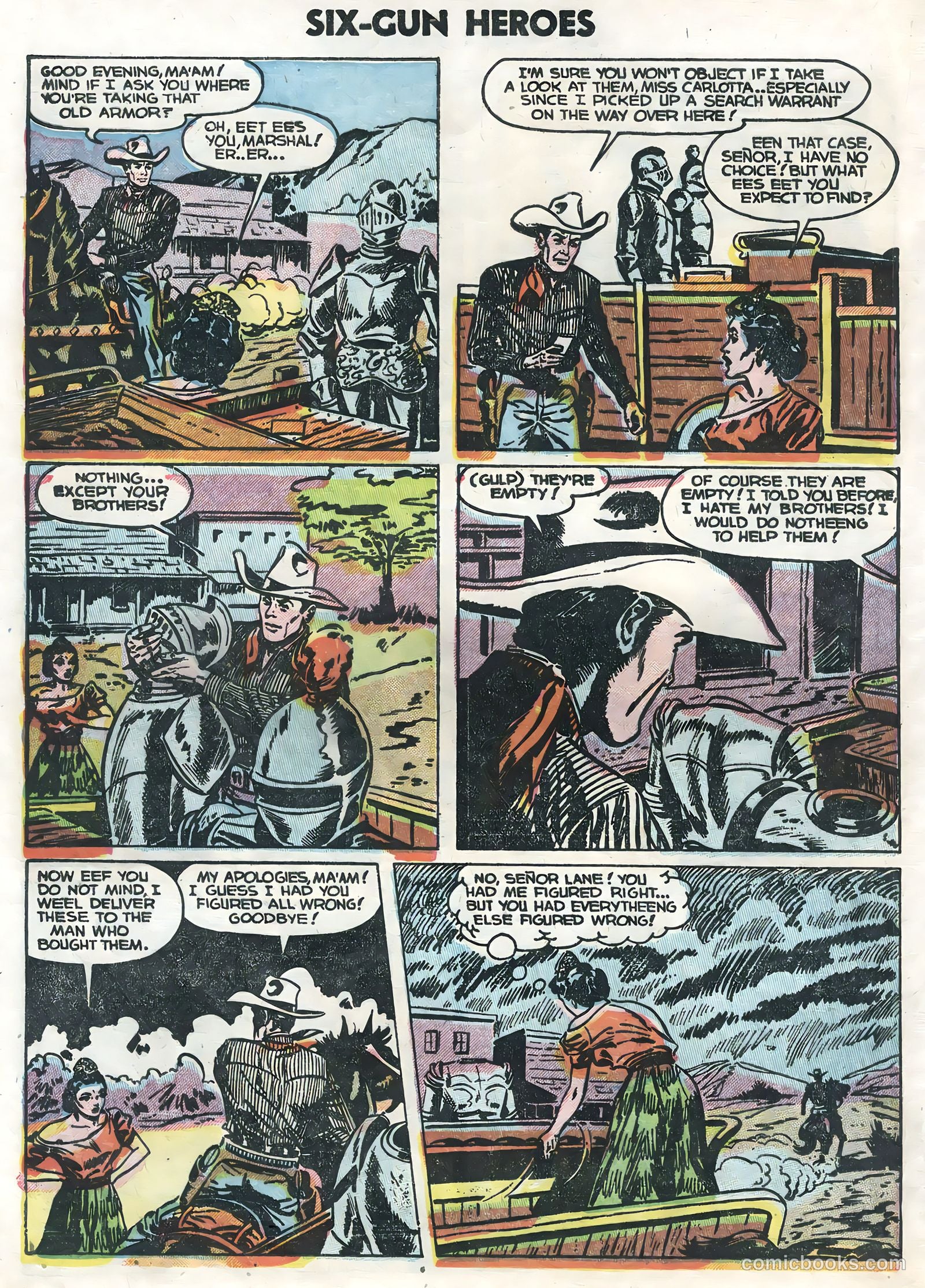Six-Gun Heroes #24 (1954) — page 20 of 36