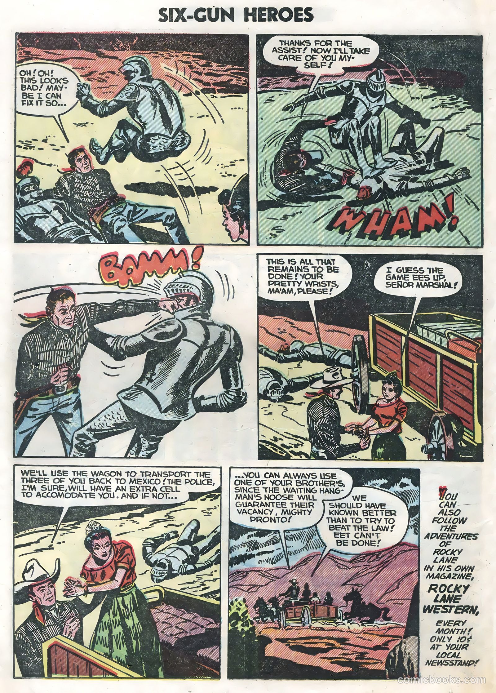 Six-Gun Heroes #24 (1954) — page 22 of 36
