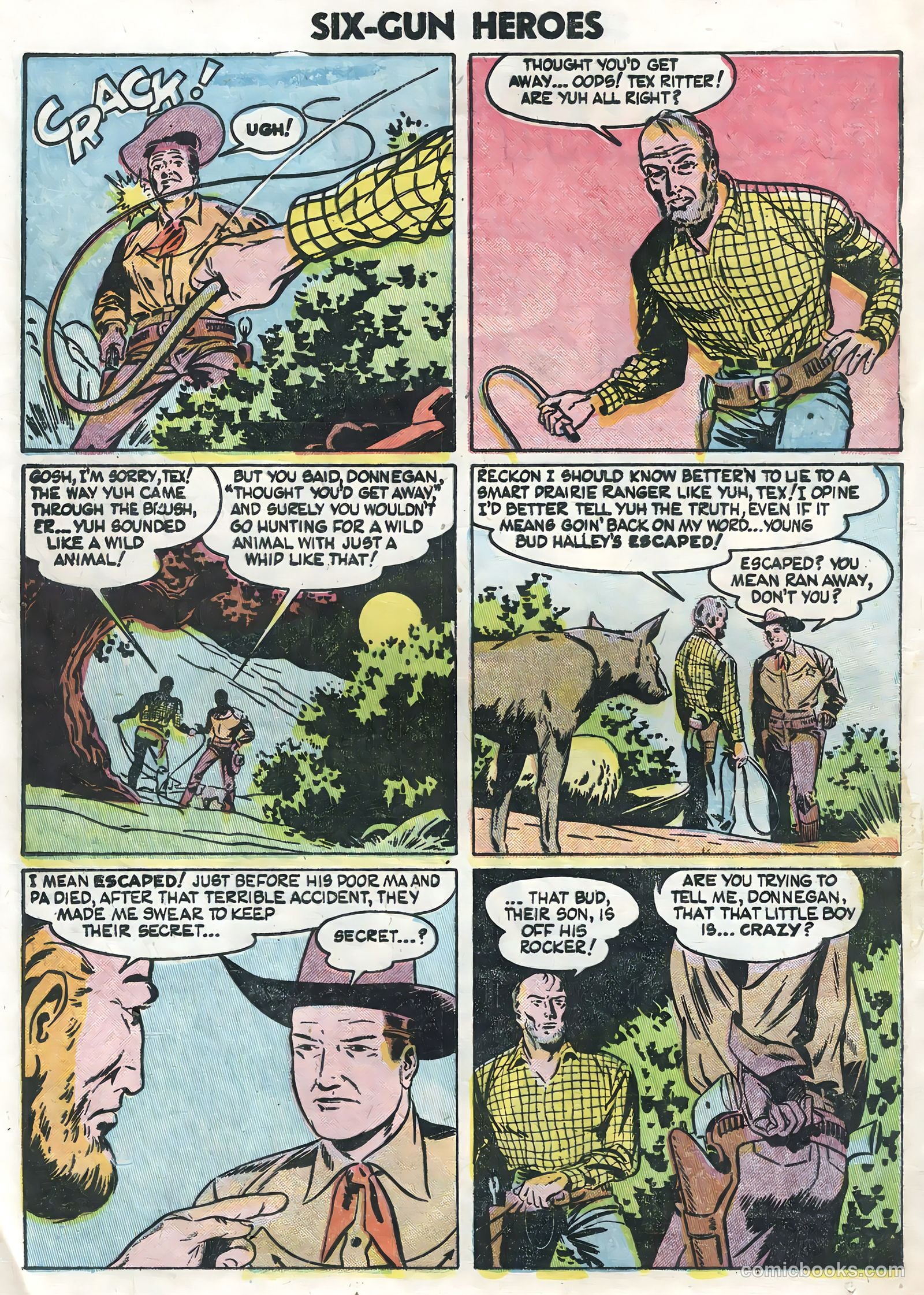 Six-Gun Heroes #24 (1954) — page 24 of 36