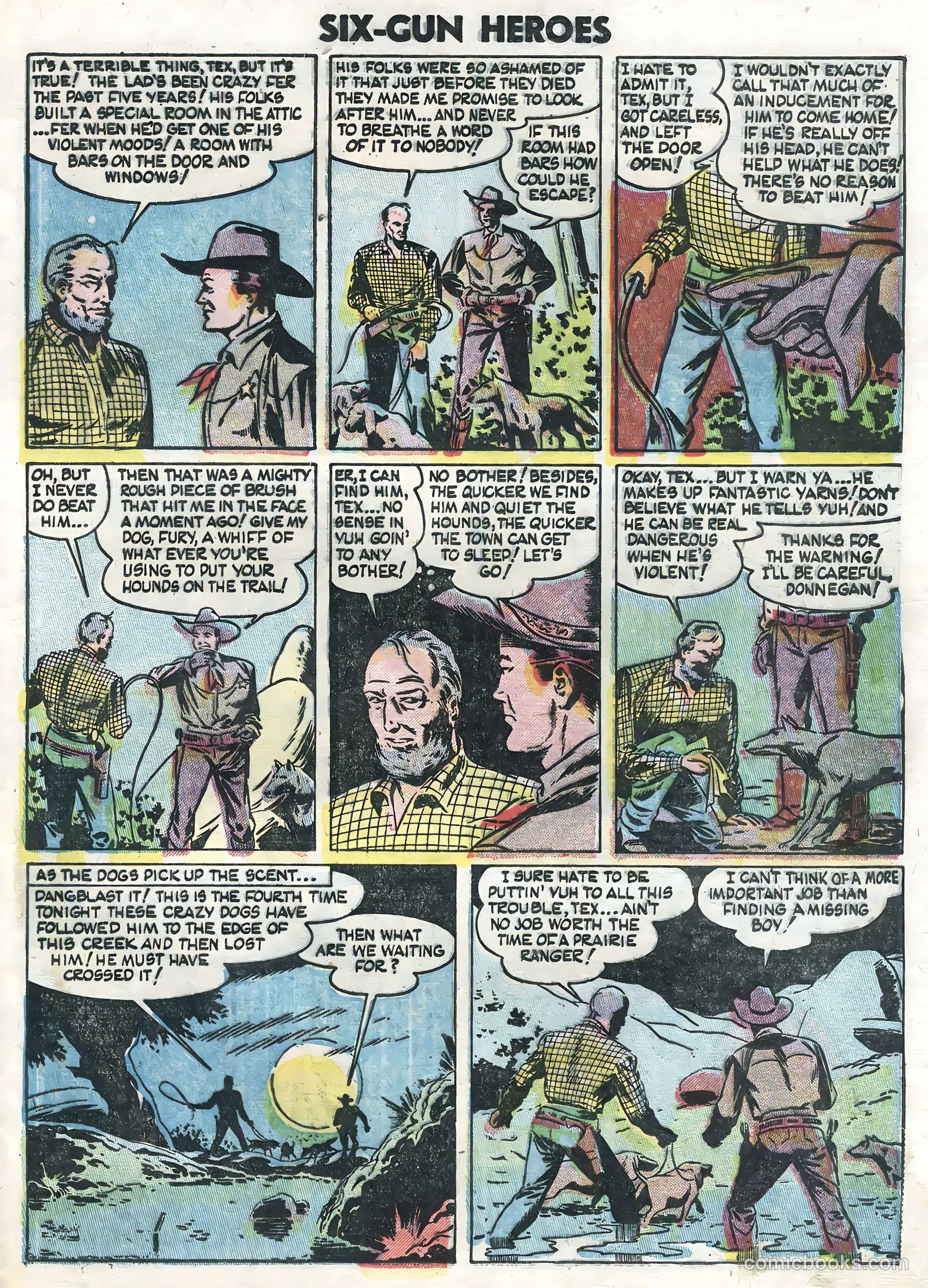 Six-Gun Heroes #24 (1954) — page 25 of 36