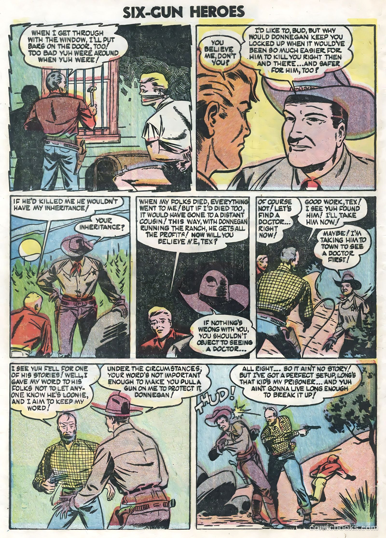 Six-Gun Heroes #24 (1954) — page 28 of 36
