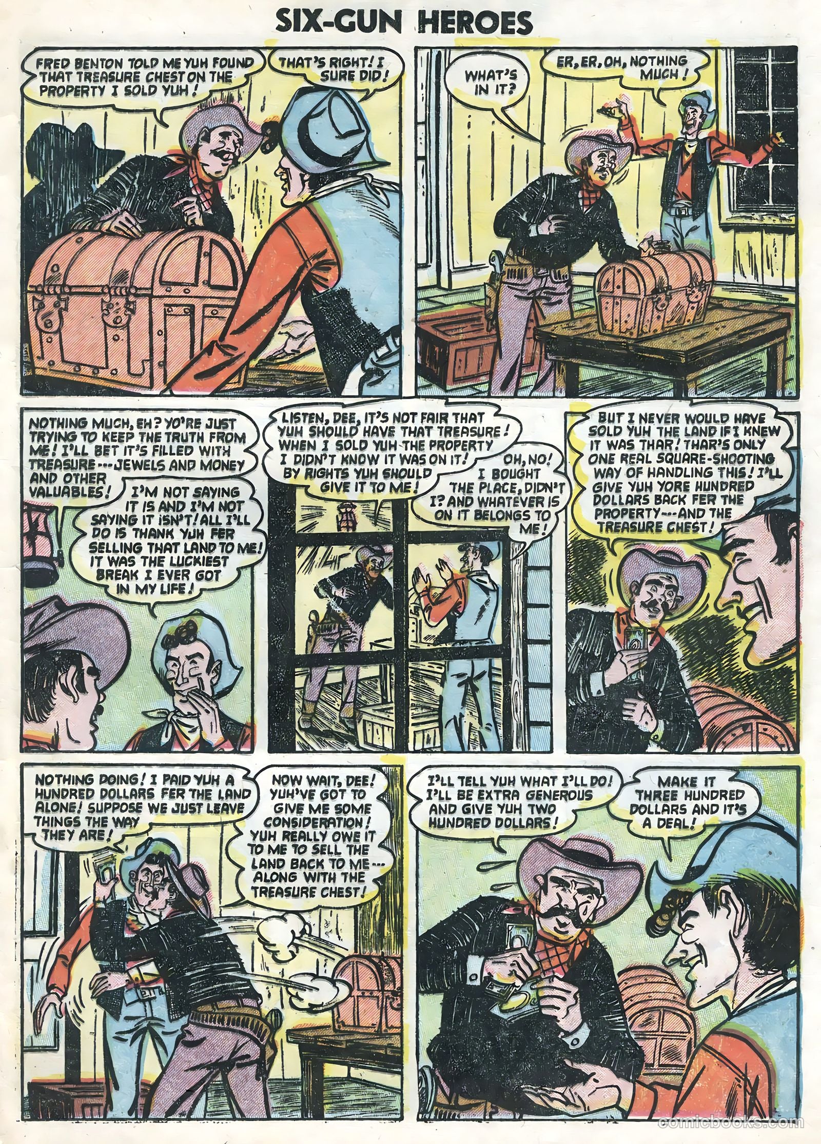 Six-Gun Heroes #24 (1954) — page 33 of 36