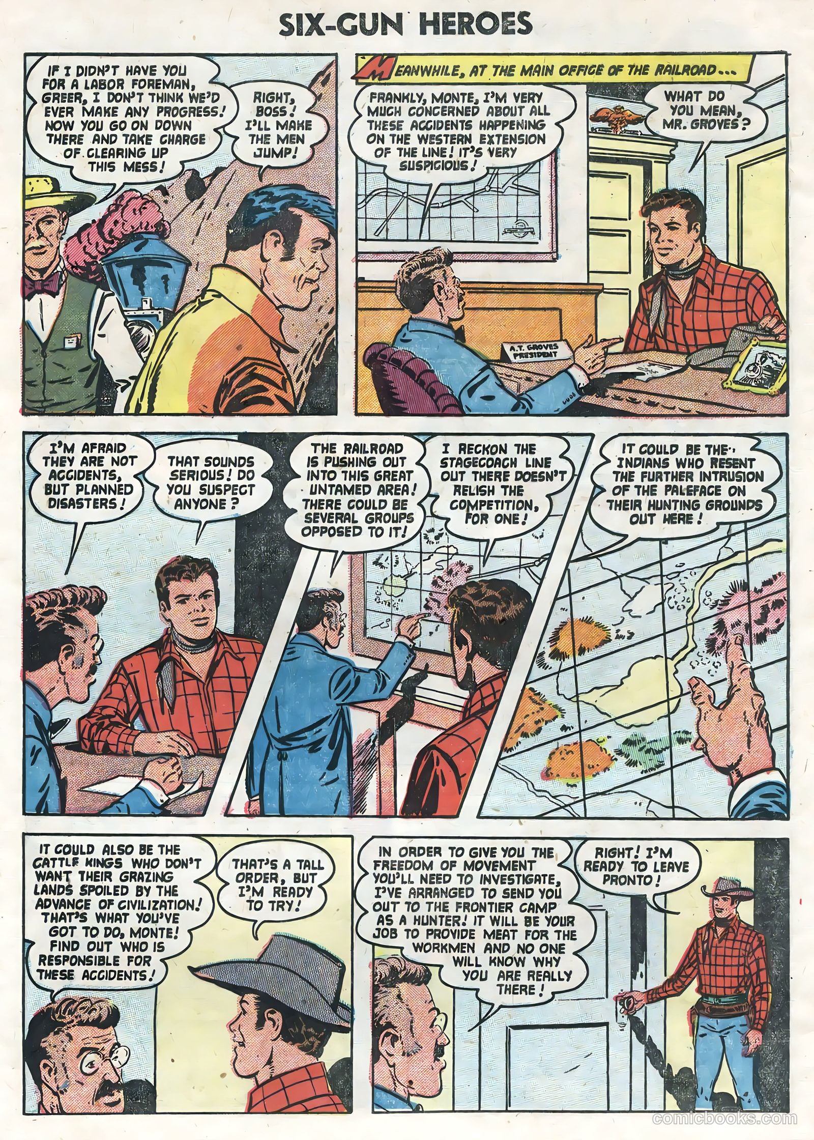 Six-Gun Heroes #25 (1954) — page 4 of 36