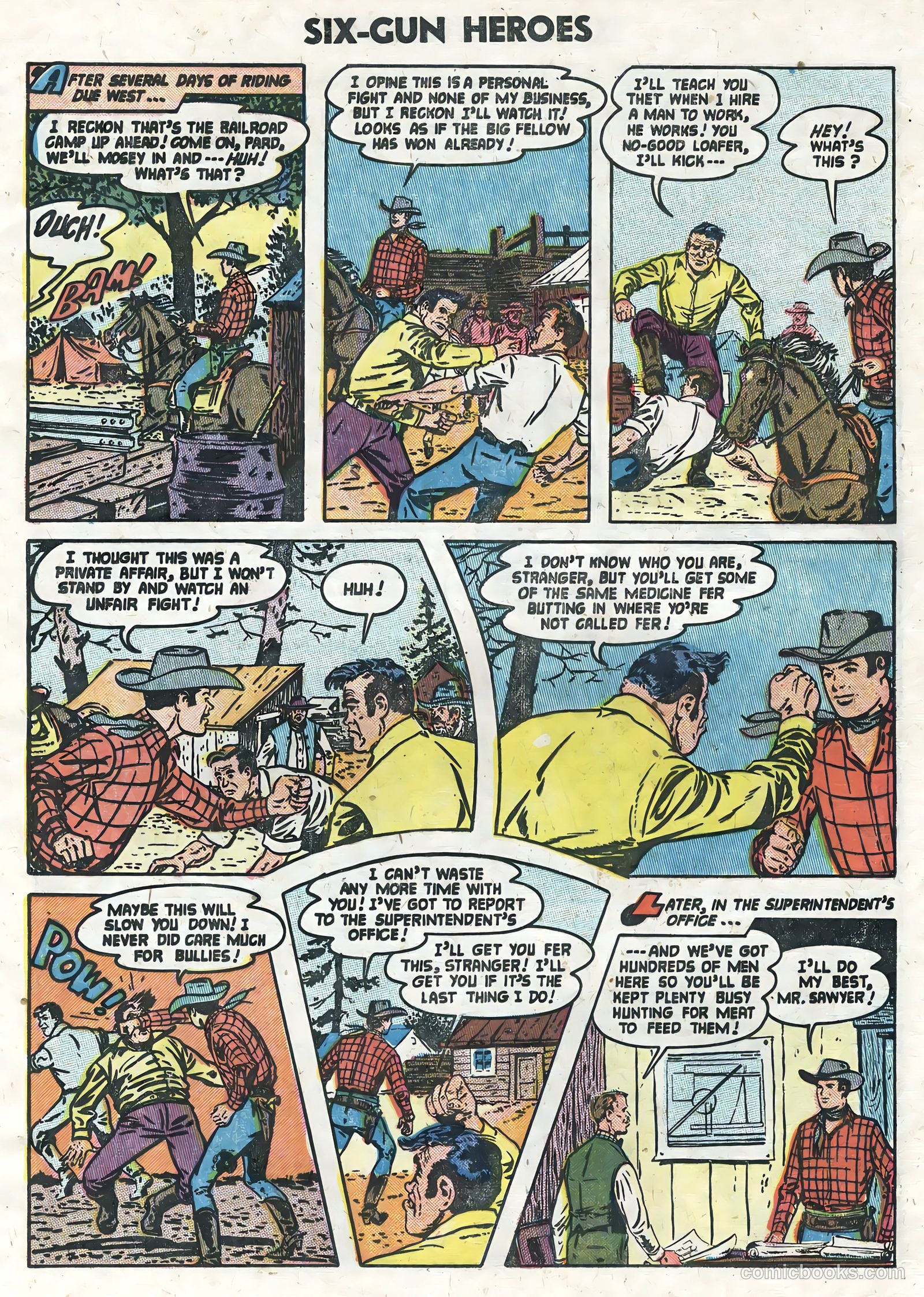 Six-Gun Heroes #25 (1954) — page 5 of 36