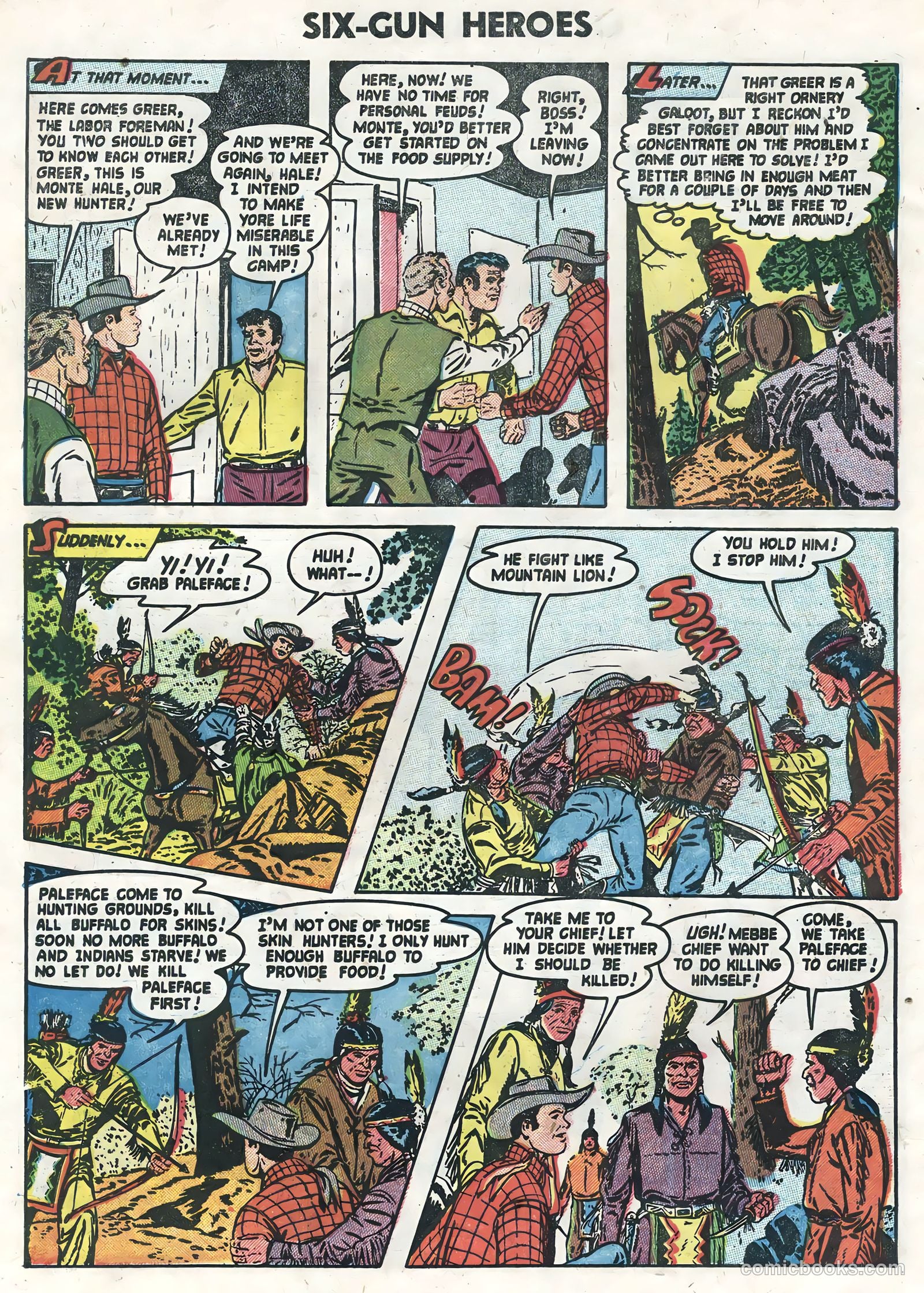 Six-Gun Heroes #25 (1954) — page 6 of 36