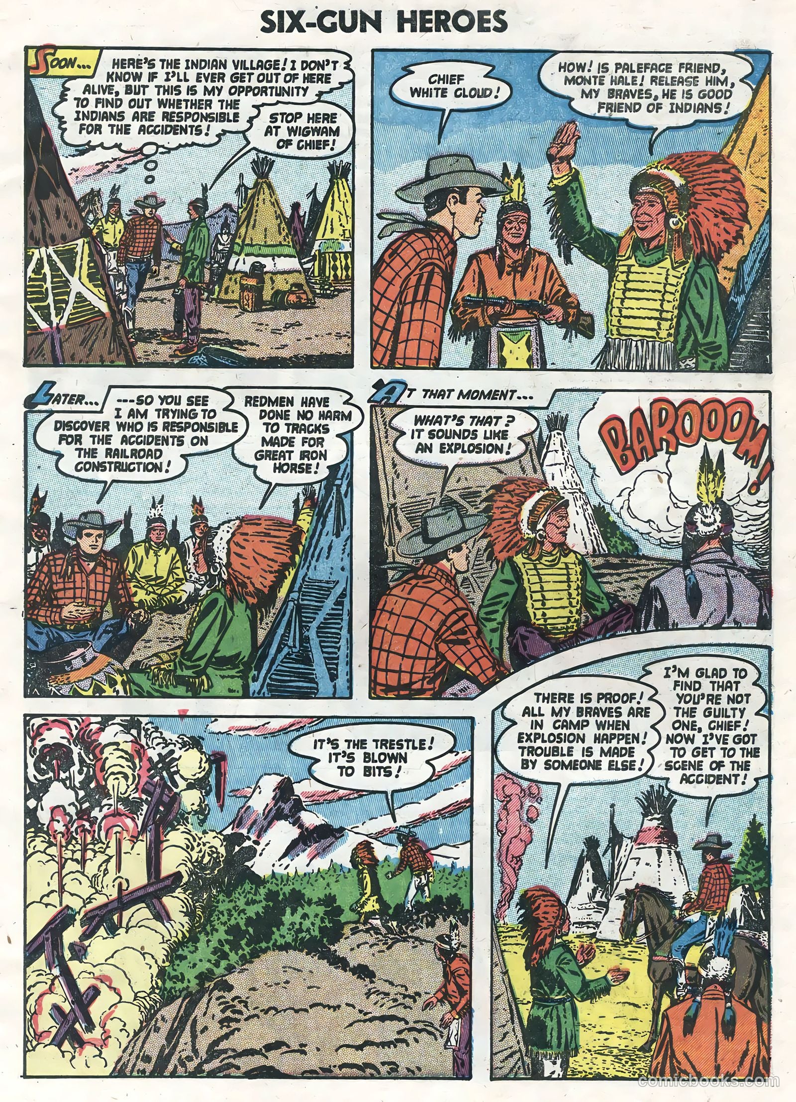 Six-Gun Heroes #25 (1954) — page 7 of 36