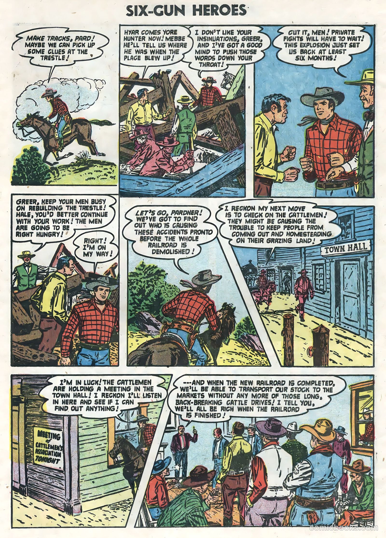 Six-Gun Heroes #25 (1954) — page 8 of 36
