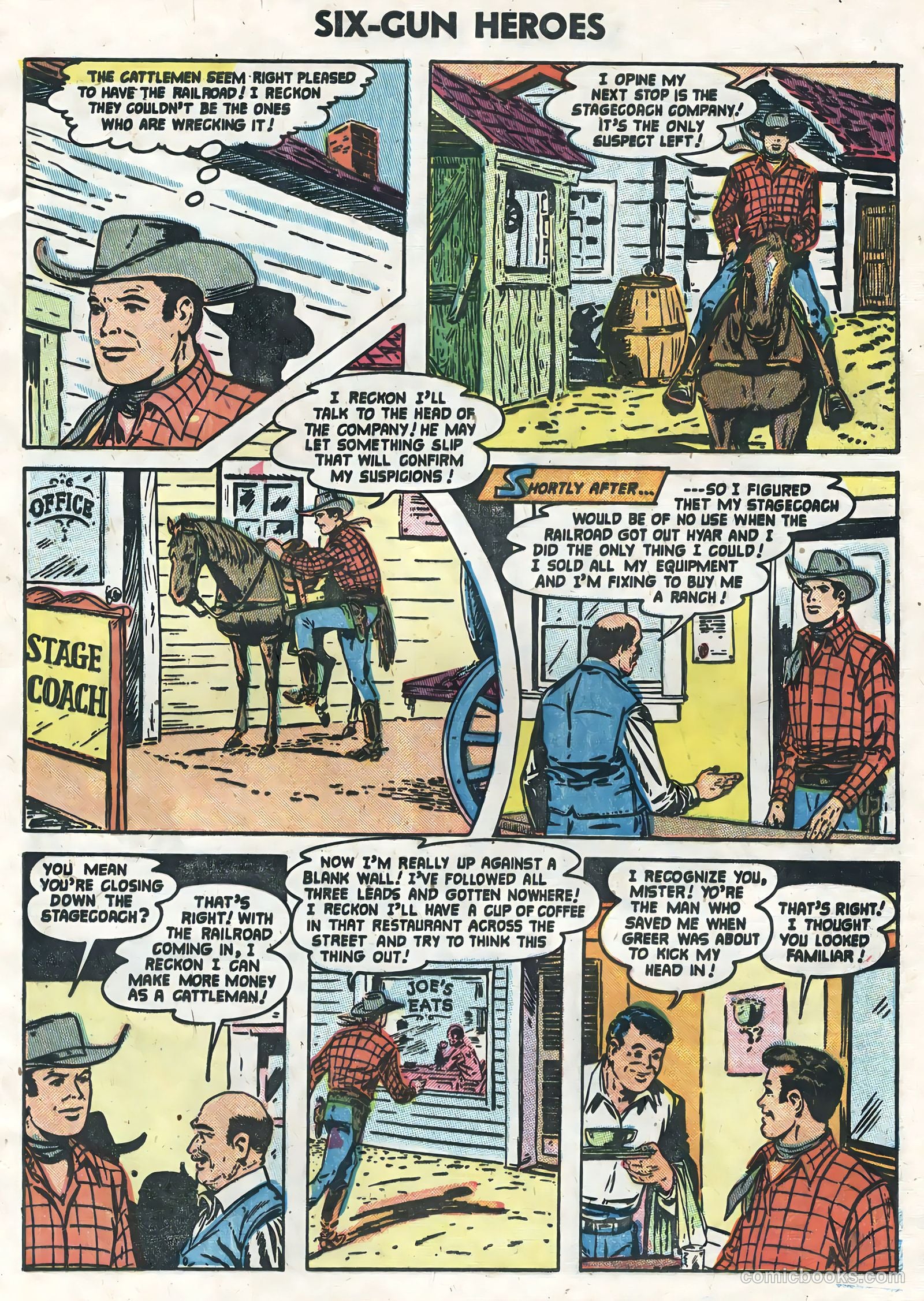 Six-Gun Heroes #25 (1954) — page 9 of 36