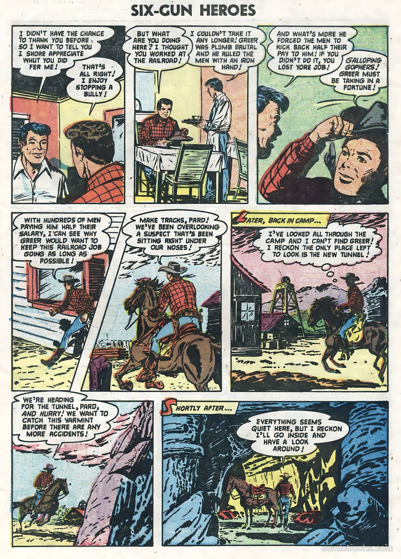 Six-Gun Heroes #25 (1954) — page 10 of 36