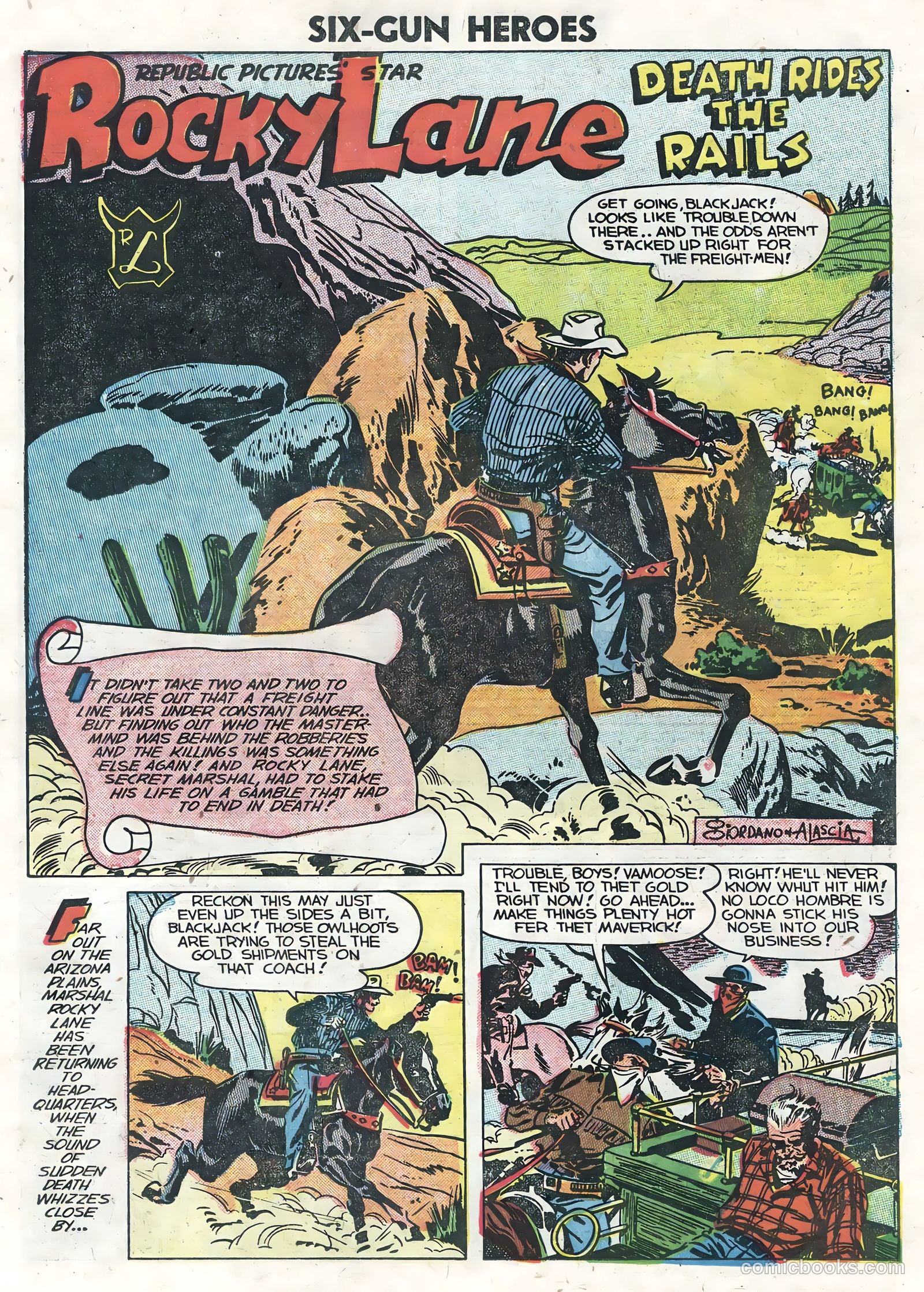 Six-Gun Heroes #25 (1954) — page 15 of 36